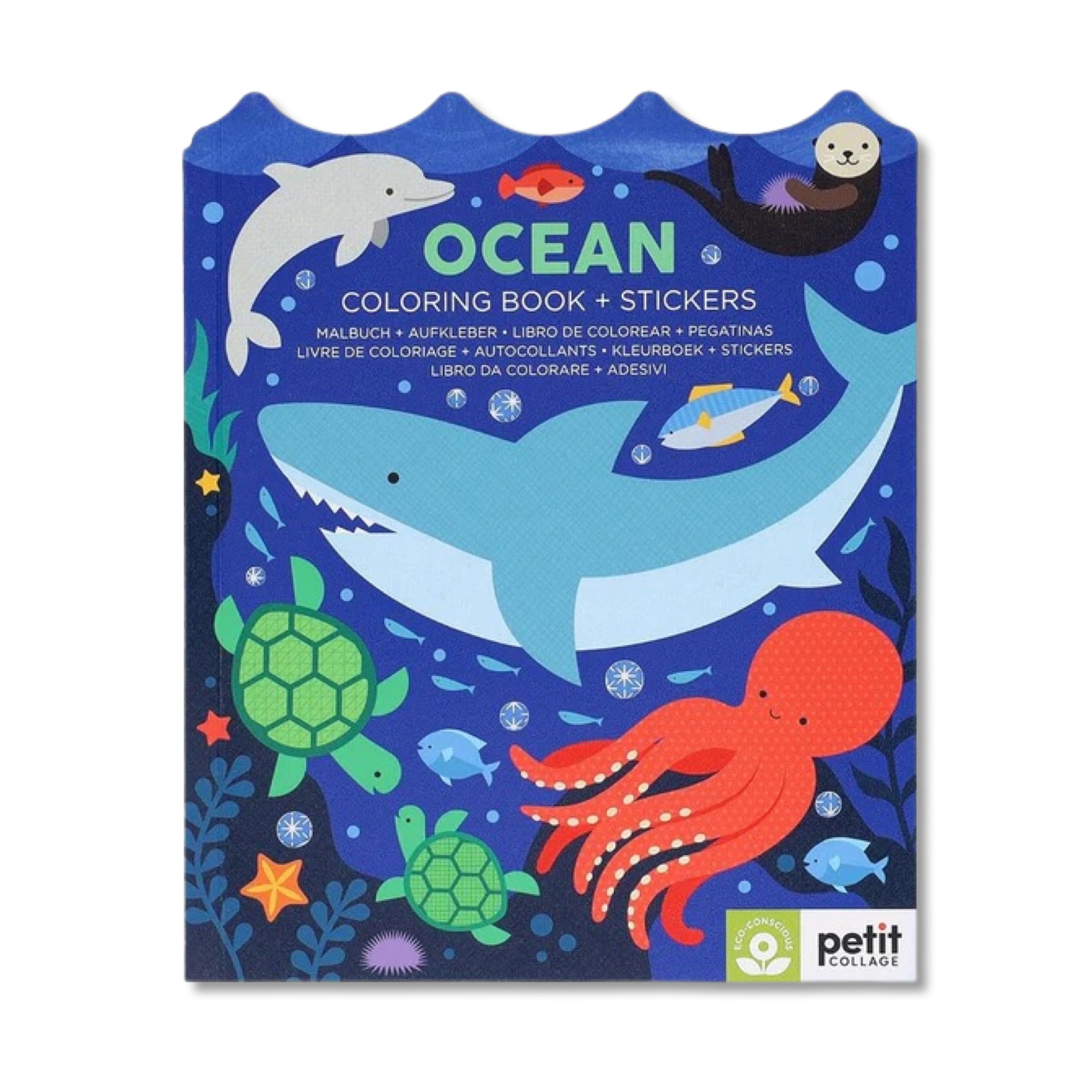 Ocean Coloring Book + Stickers - bubblegum market