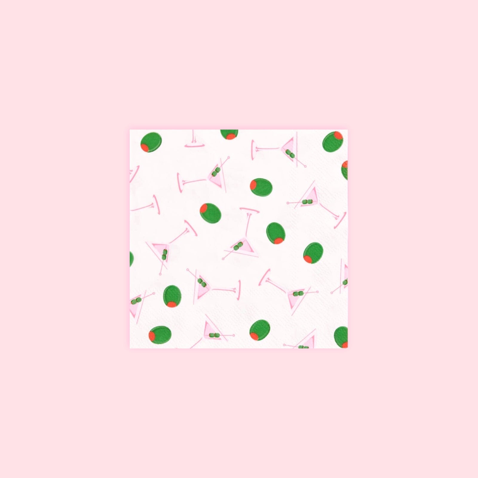 Olive / Martini Cocktail Napkins - bubblegum market