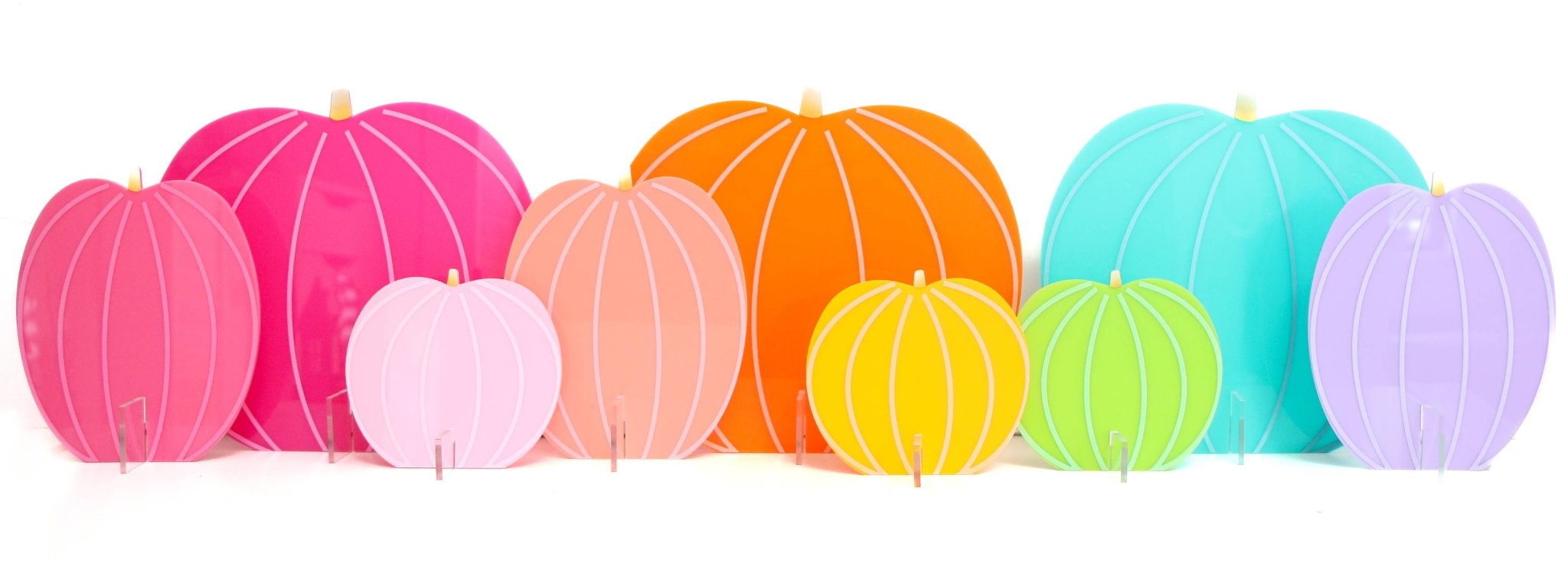 Orange Acrylic Pumpkin Set - bubblegum market