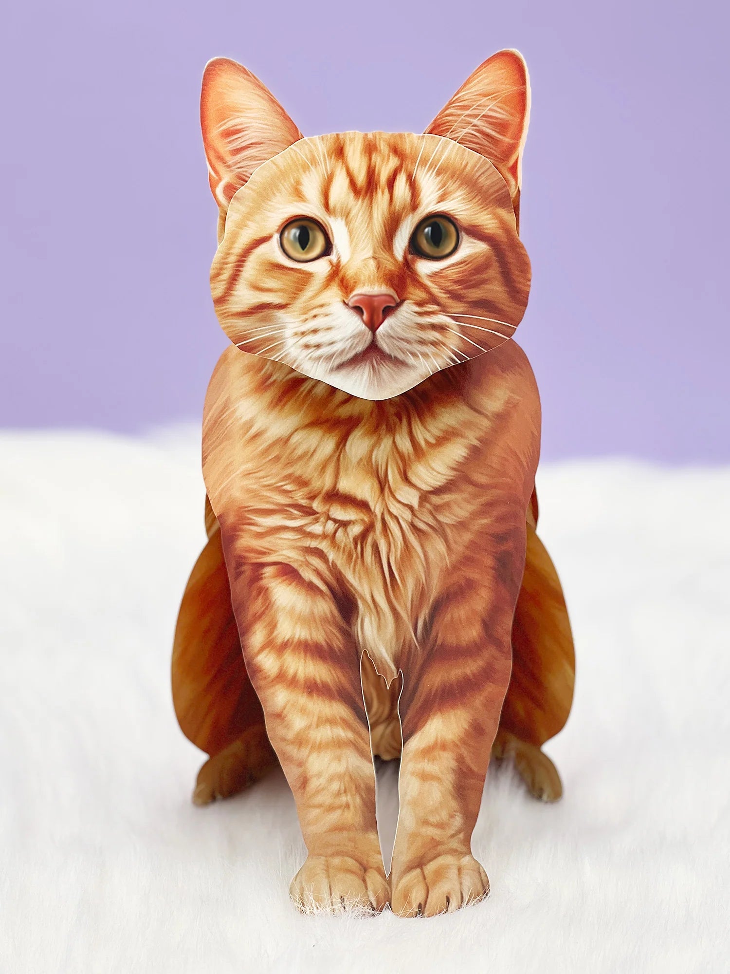 Orange Tabby Pop - Up Pet Card - bubblegum market