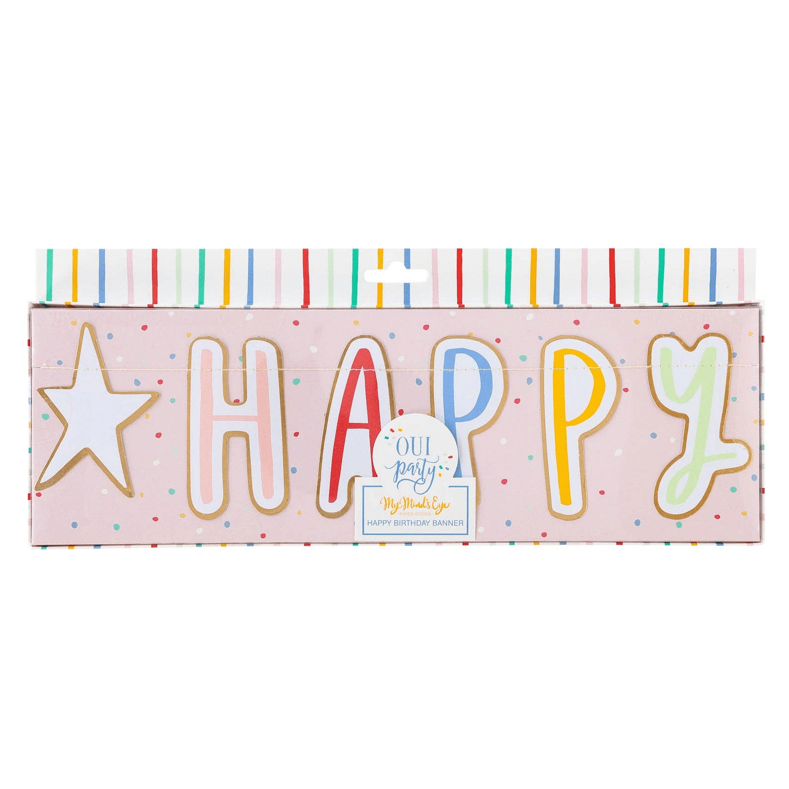 Oui Party "HAPPY BIRTHDAY" Banner - bubblegum market