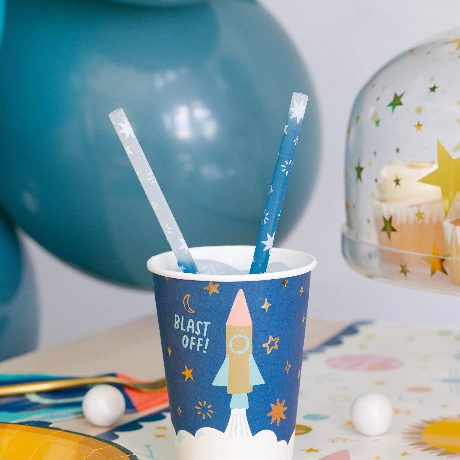 Outer Space Color Changing Reusable Straws - bubblegum market