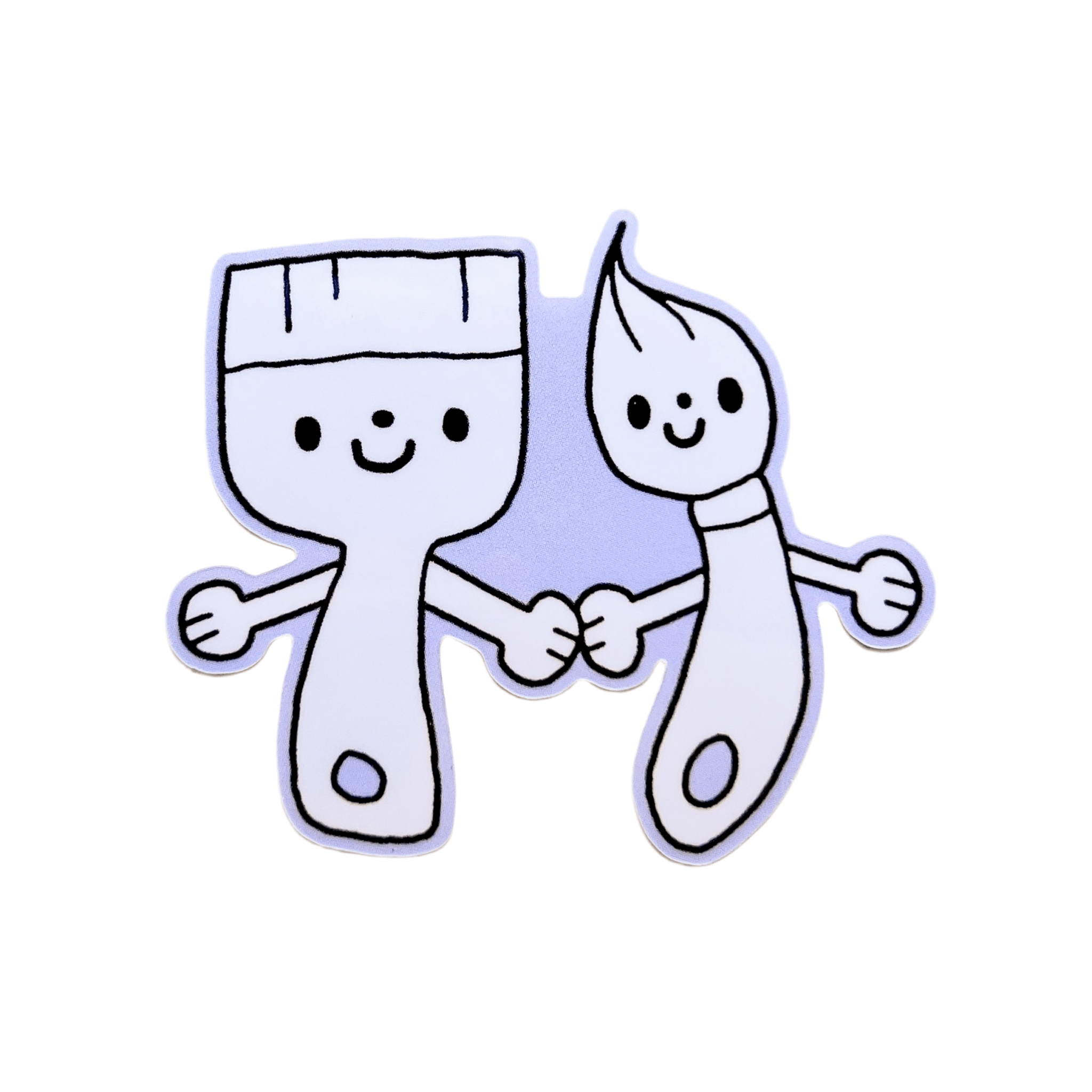 Paintbrush Buddies Vinyl Sticker - bubblegum market