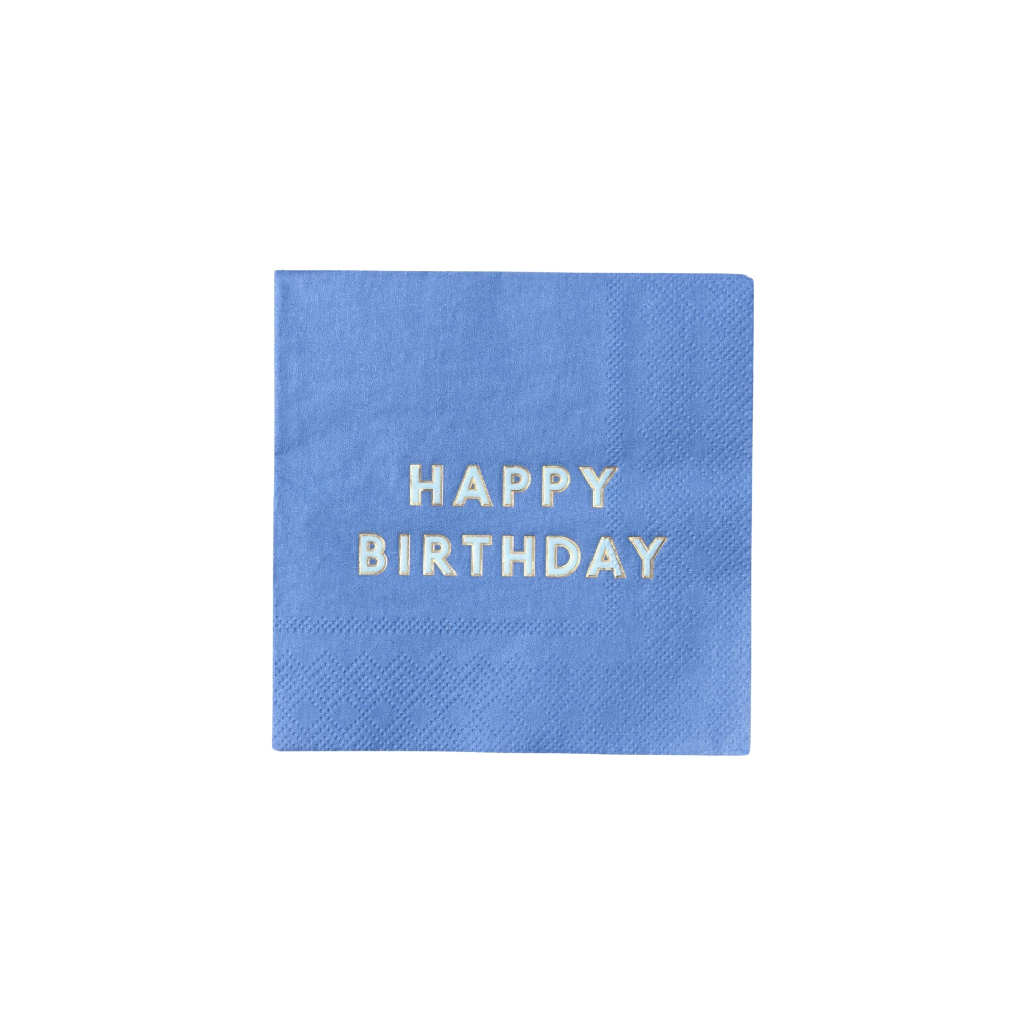 Palisades Blue Signature HAPPY BIRTHDAY Cocktail Napkins - bubblegum market