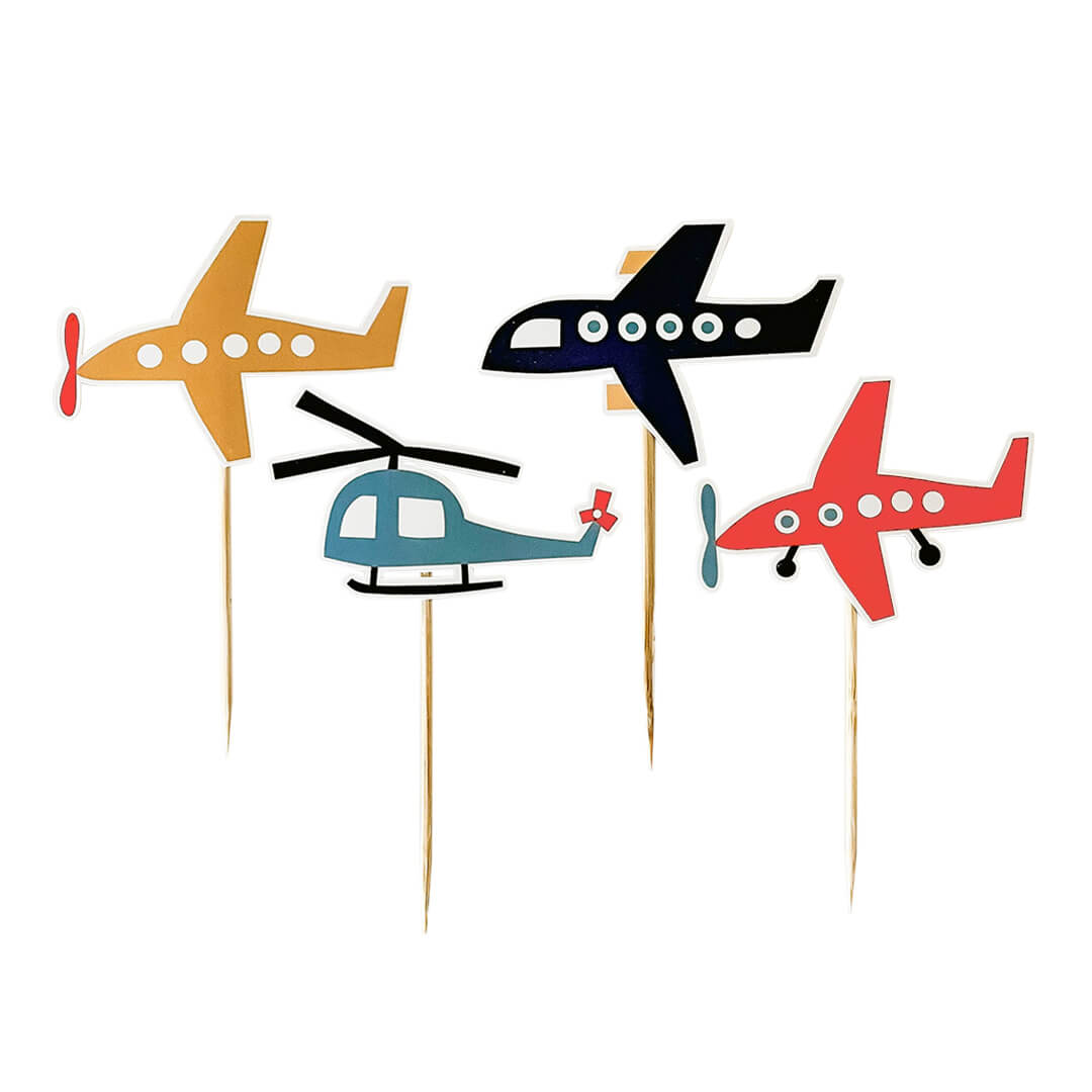 Paper Airplane Cupcake Toppers - bubblegum market