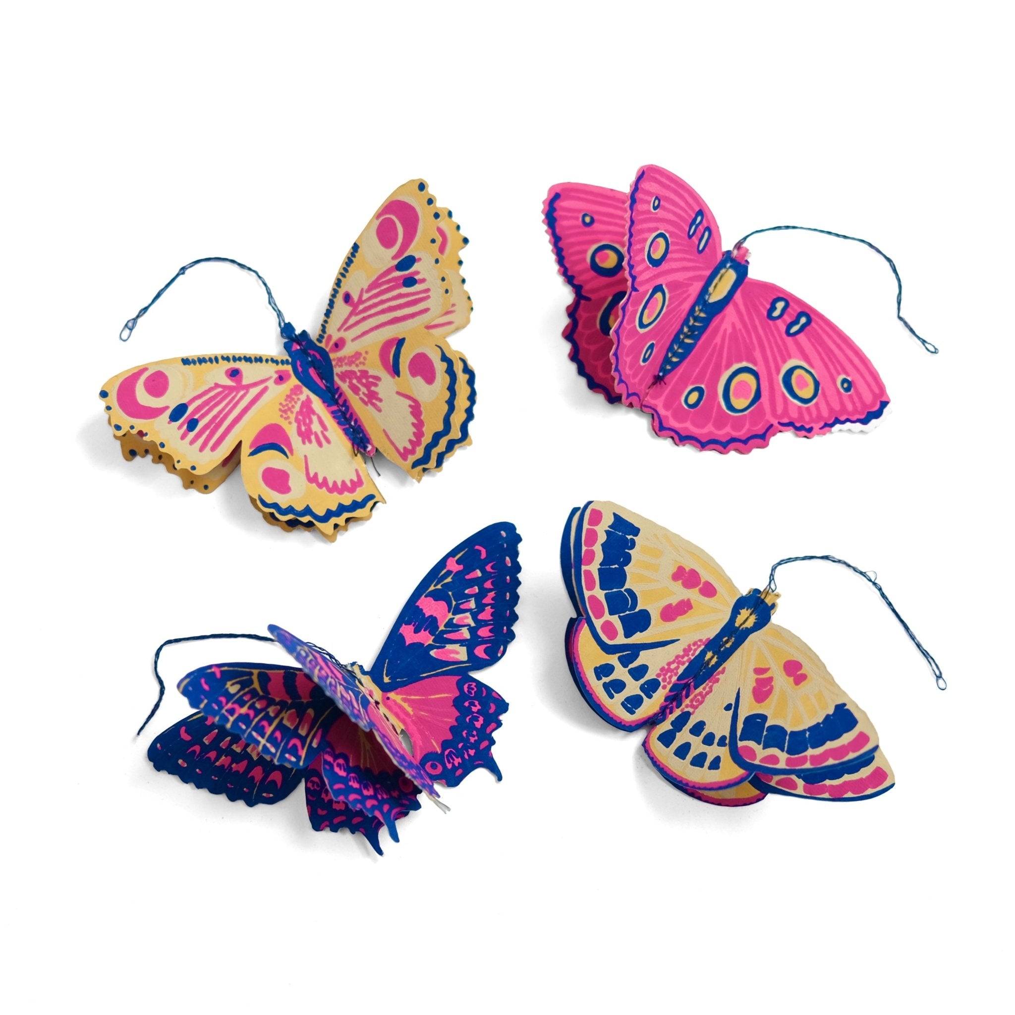Paper Butterfly Ornaments - bubblegum market