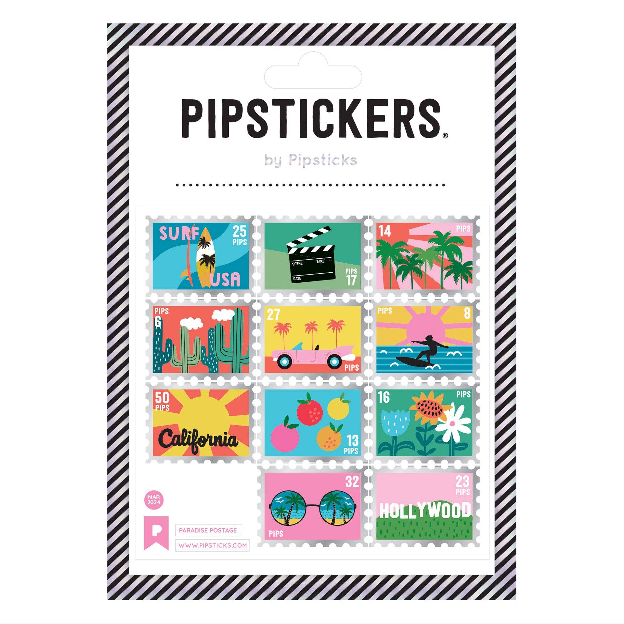 Paradise Postage Stickers - bubblegum market