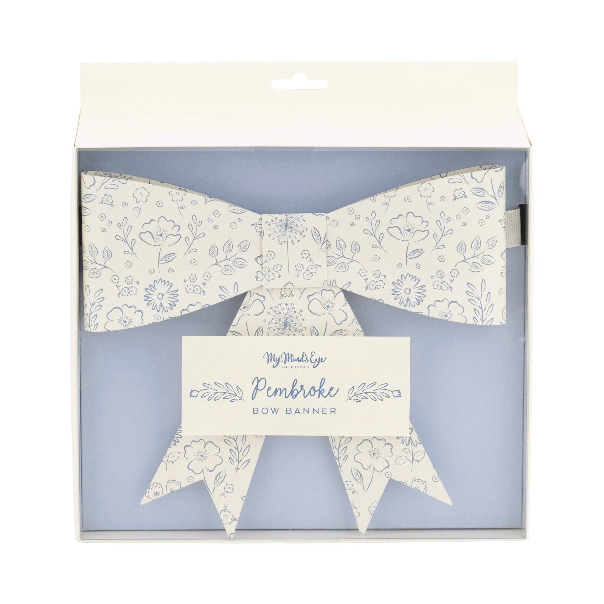 Pembroke Blue Floral Bow Banner - bubblegum market