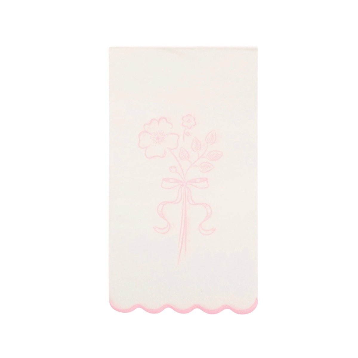 Pembroke Pink Flower Dinner Napkins - bubblegum market