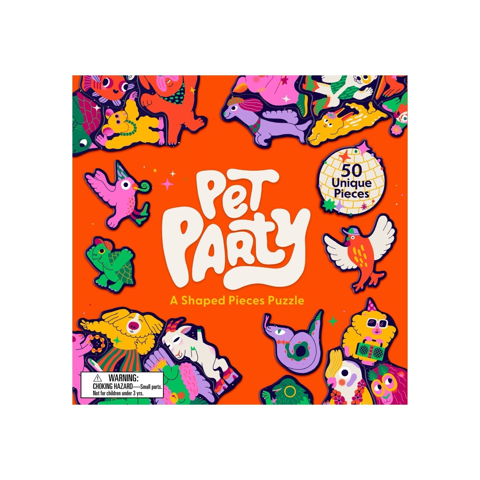 Pet Party: A Shaped - Pieces Puzzle - bubblegum market