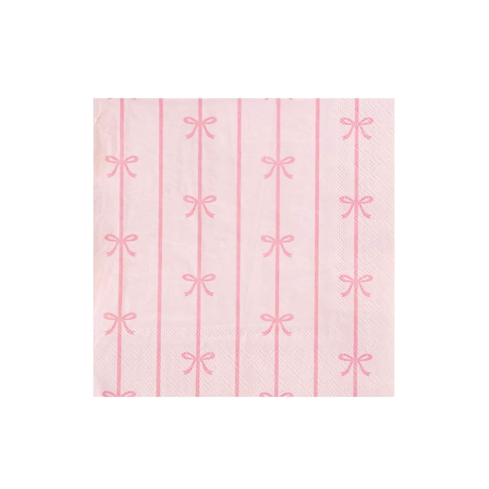 Petal Pink Signature Bow Large Napkins - bubblegum market