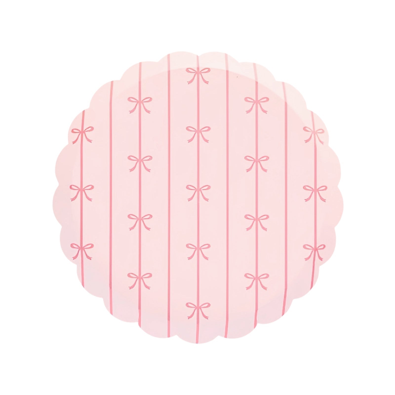 Petal Pink Signature Bow Small Plates 8.25" - bubblegum market