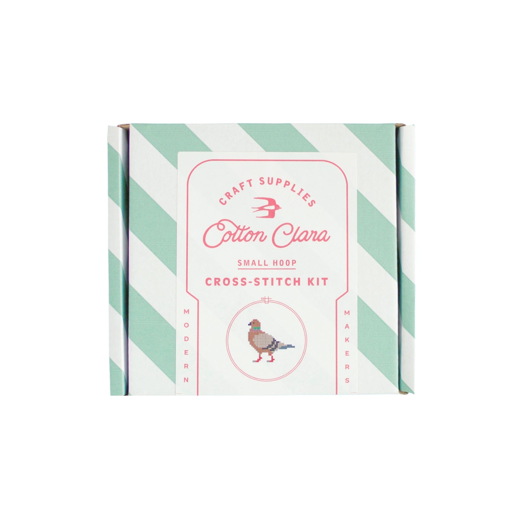 Pigeon Cross Stitch Kit - bubblegum market