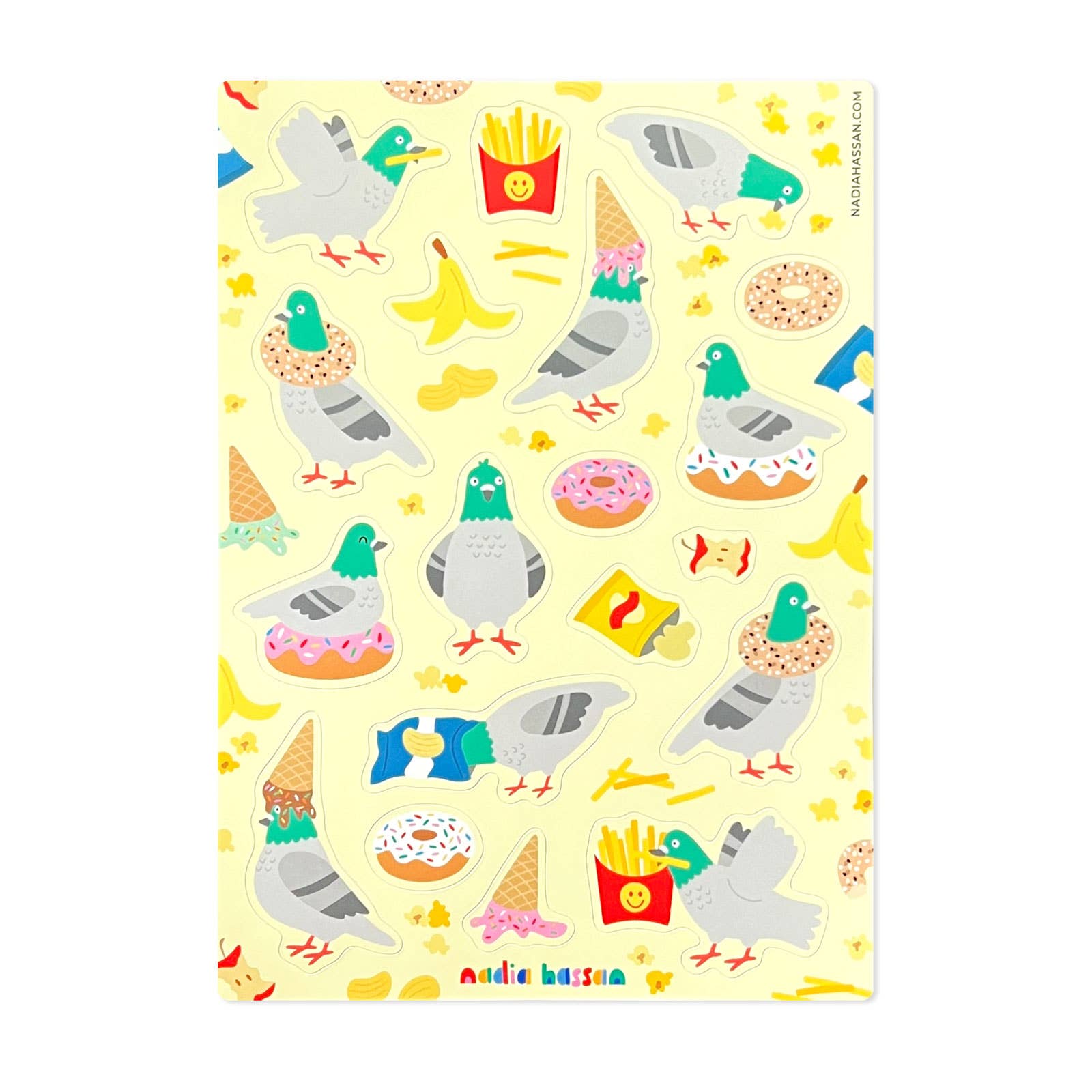 Pigeon Paradise Vinyl Sticker Sheet - bubblegum market