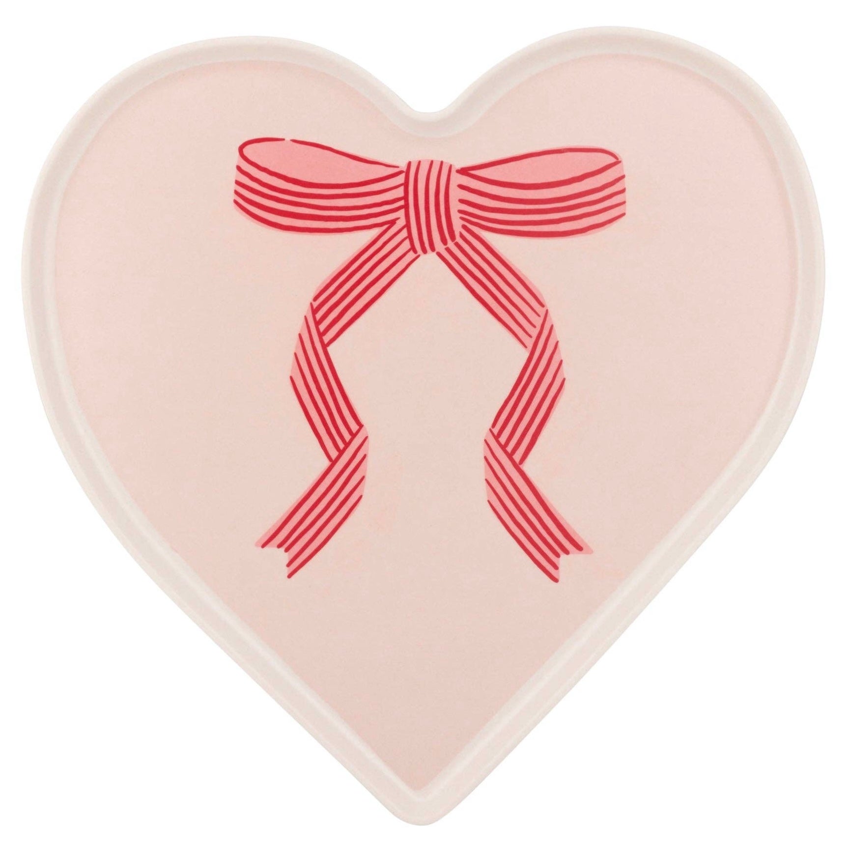 Pink Bow Heart Tray - bubblegum market