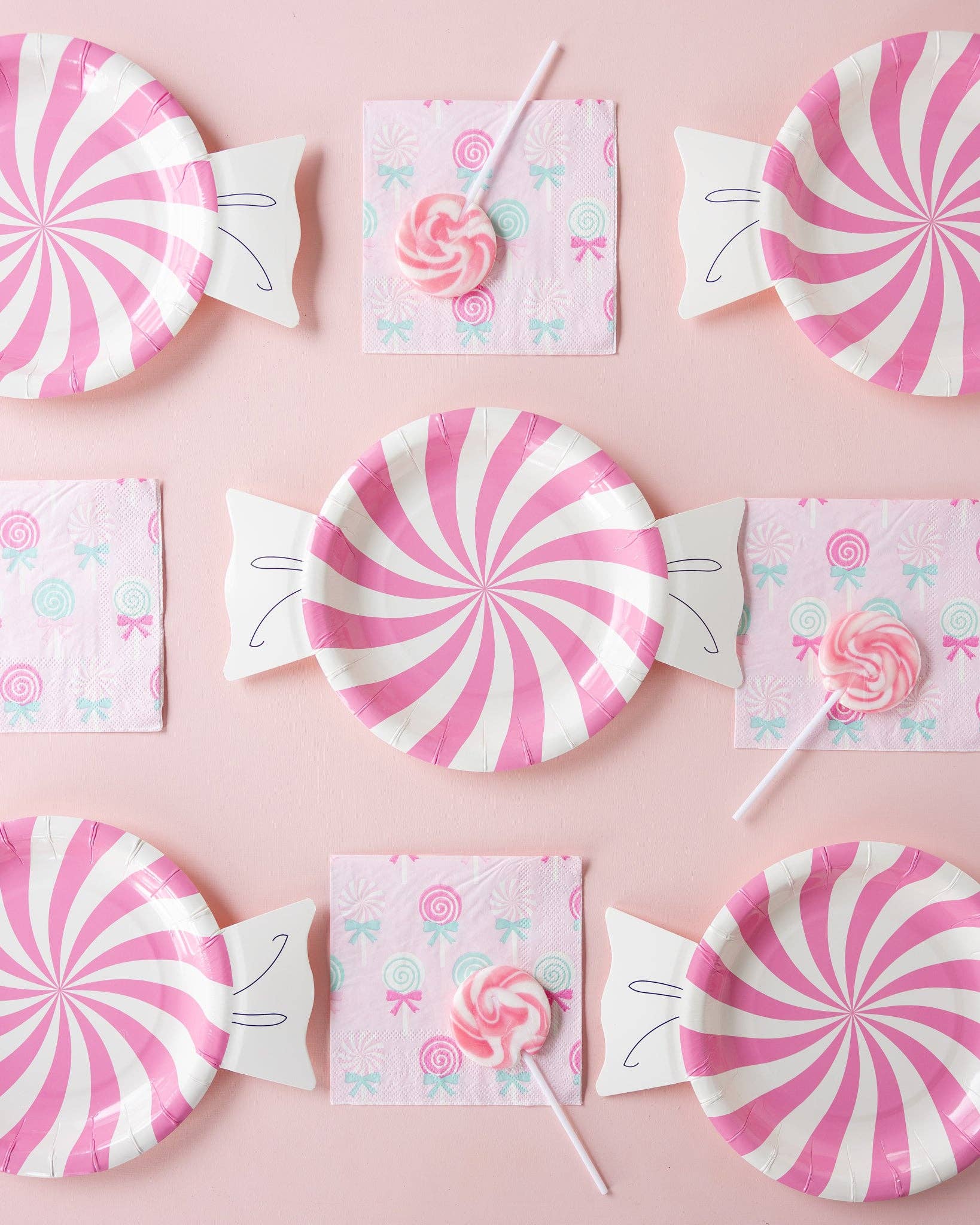 Pink Candy Plates 10" - bubblegum market