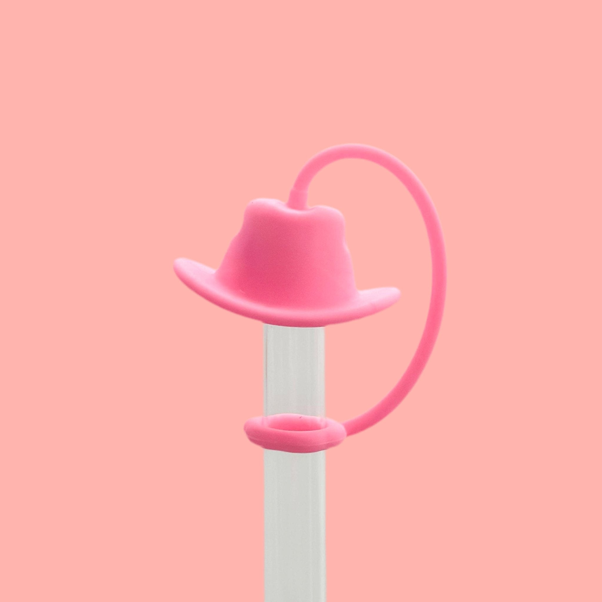 Pink Cowgirl Hat Straw Cover 10MM - bubblegum market