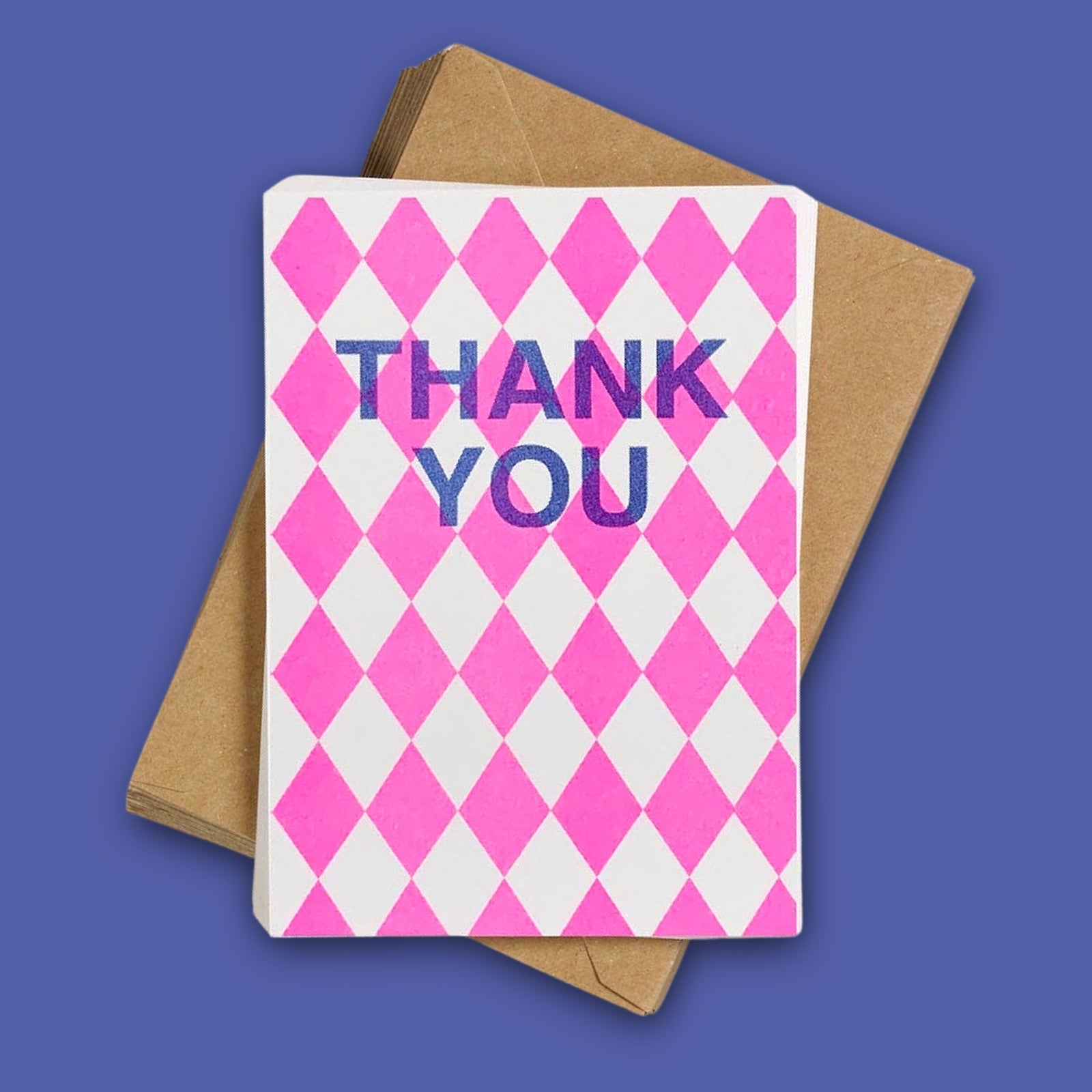 Pink Diamond Thank You Notecards (12pk) - bubblegum market