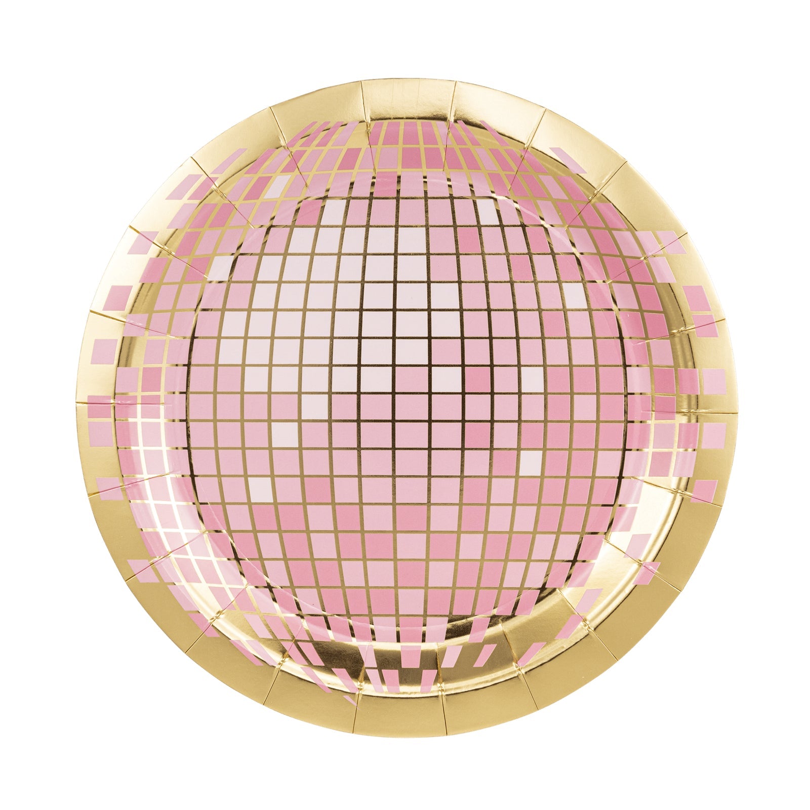Pink Disco Ball Paper Plates 9" - bubblegum market