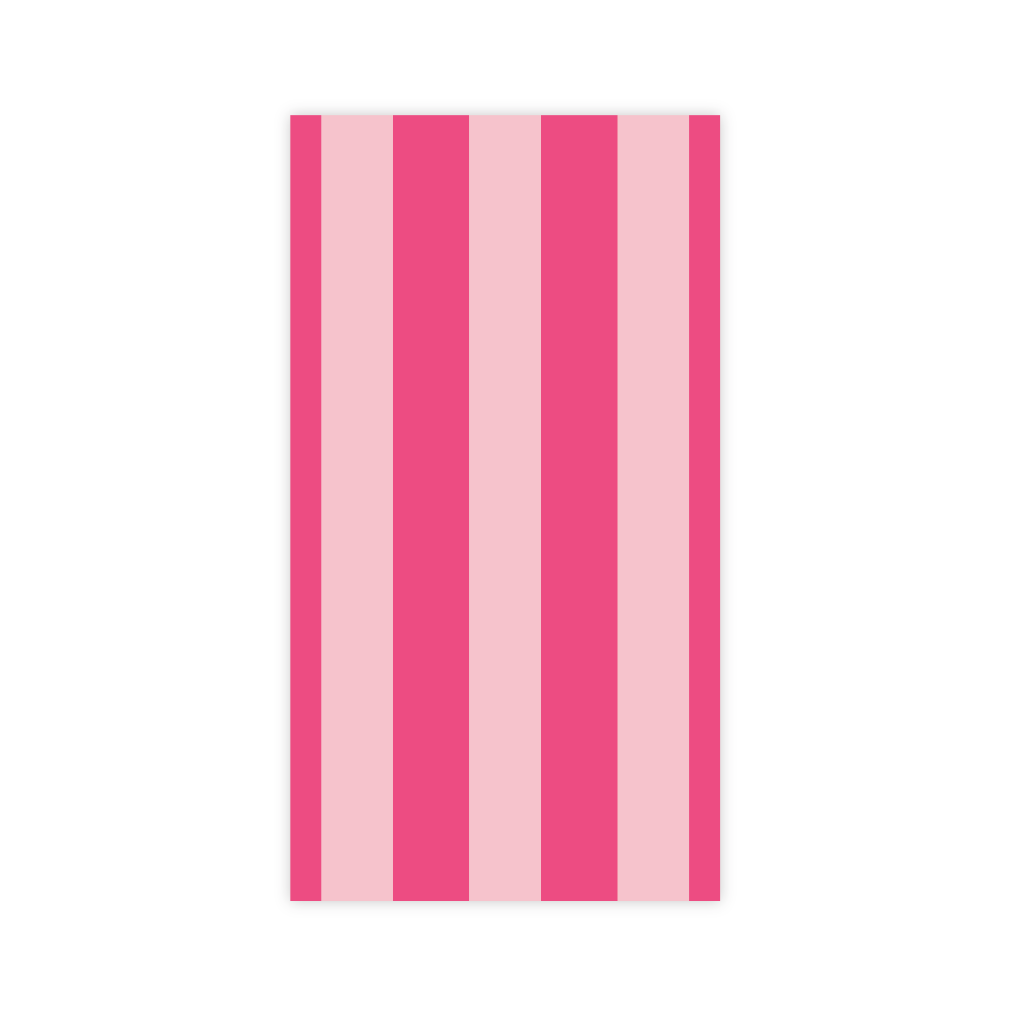 Pink Duotone Cabana Stripe Guest Towel Napkins - bubblegum market