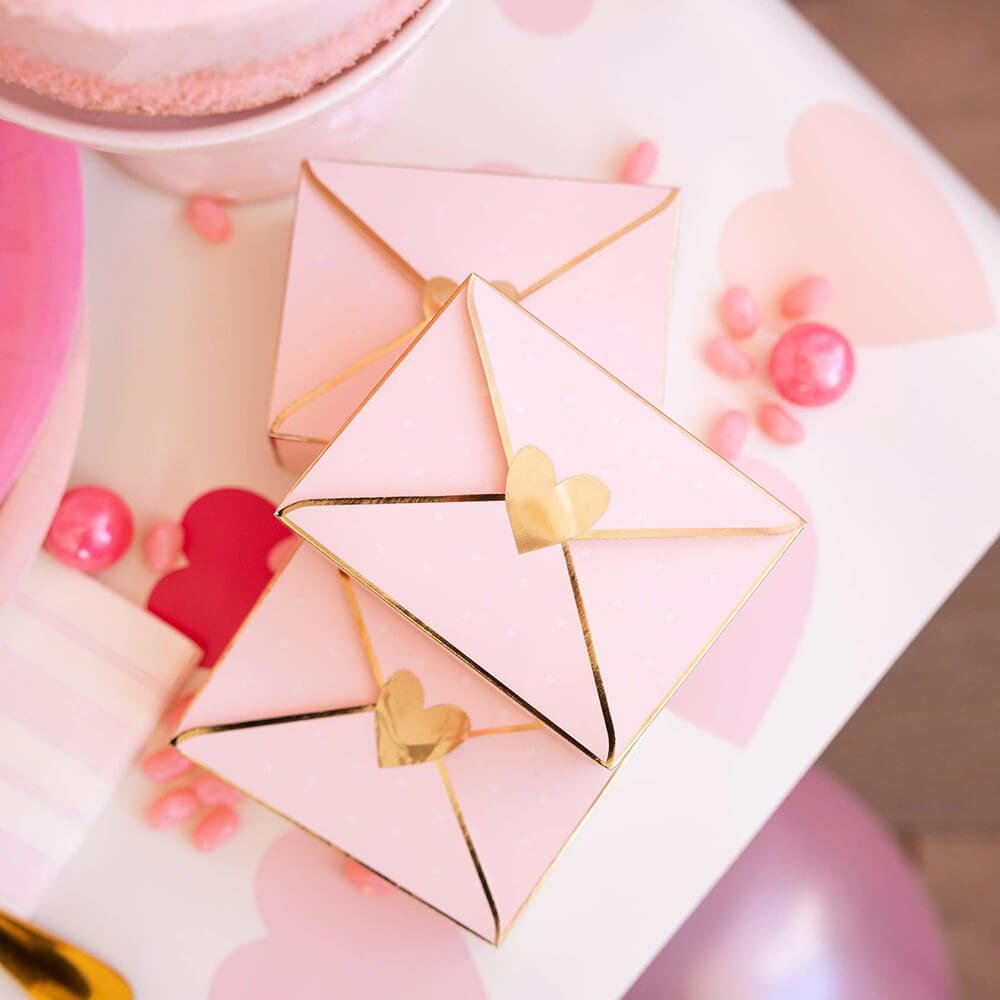 Pink Envelope Treat Boxes (8ct) - bubblegum market