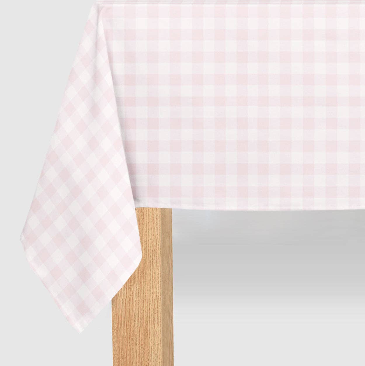 Pink Gingham Paper Tablecloth - bubblegum market