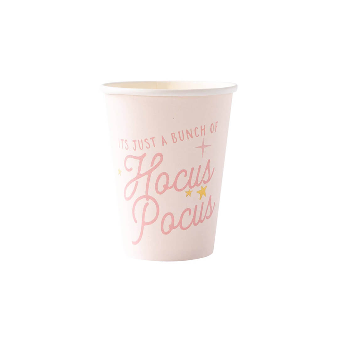 Pink Hocus Pocus Paper Party Cups - bubblegum market
