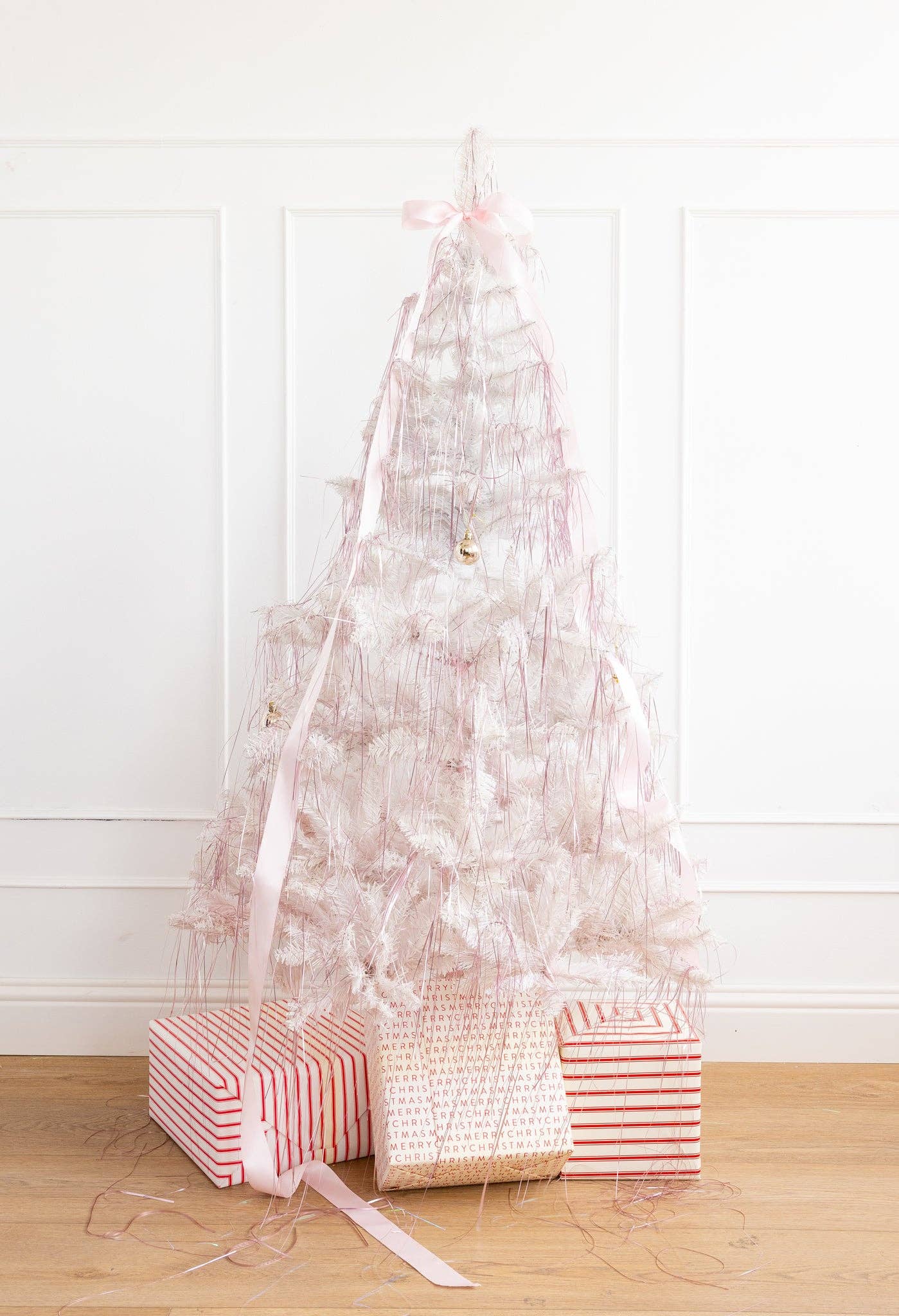Pink Holiday Tinsel - bubblegum market