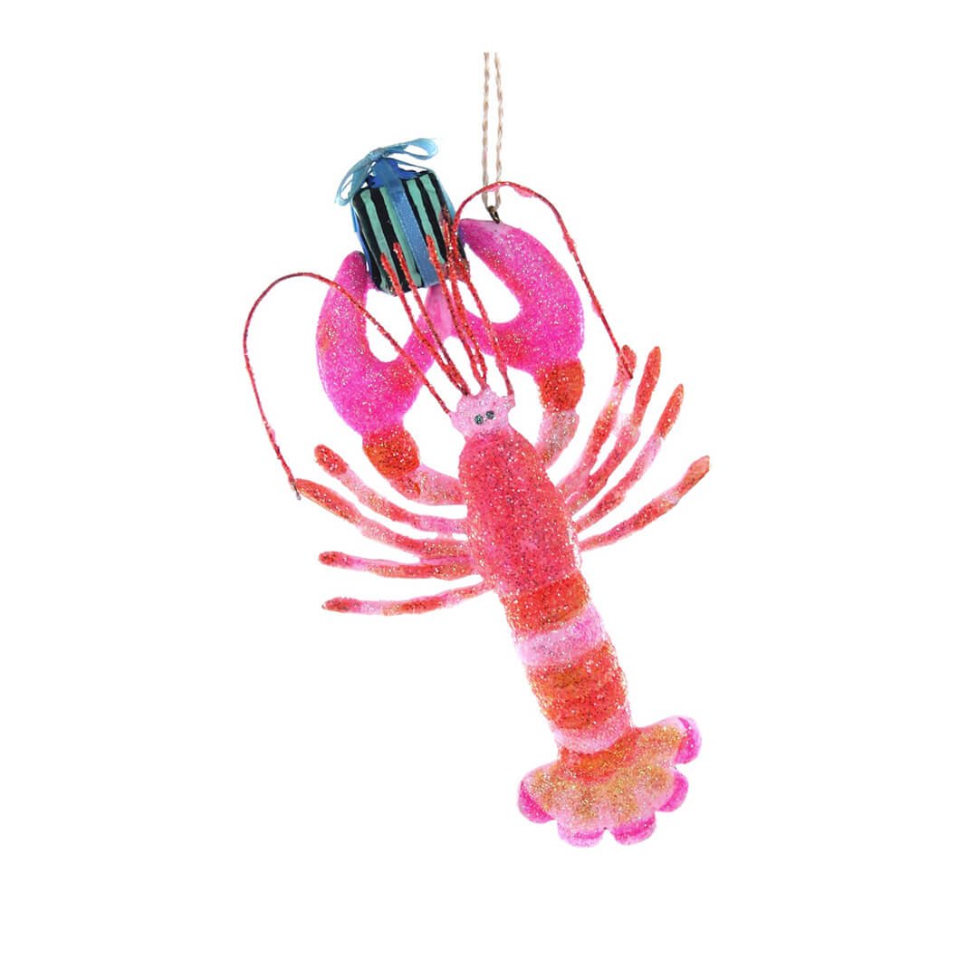 Pink Lobster Ornament 5.5" - bubblegum market