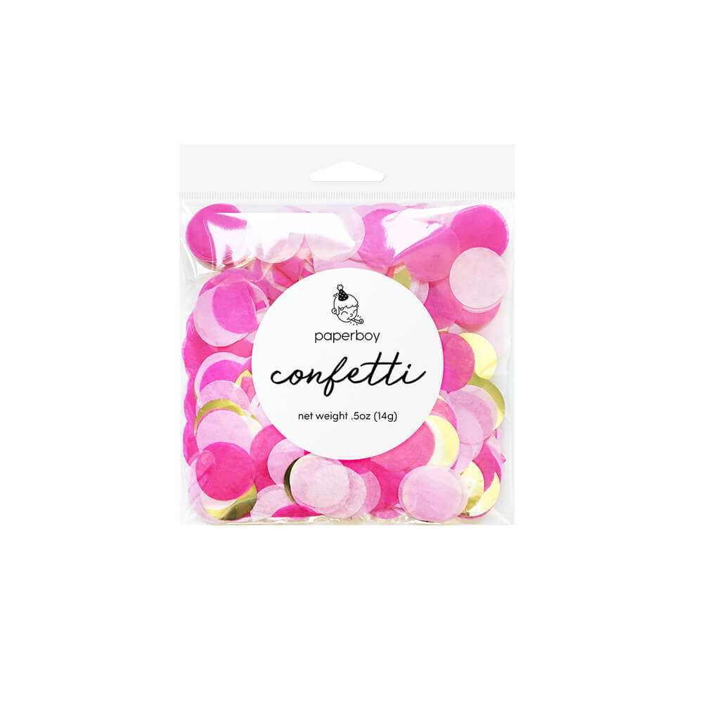 Pink Party Confetti - bubblegum market