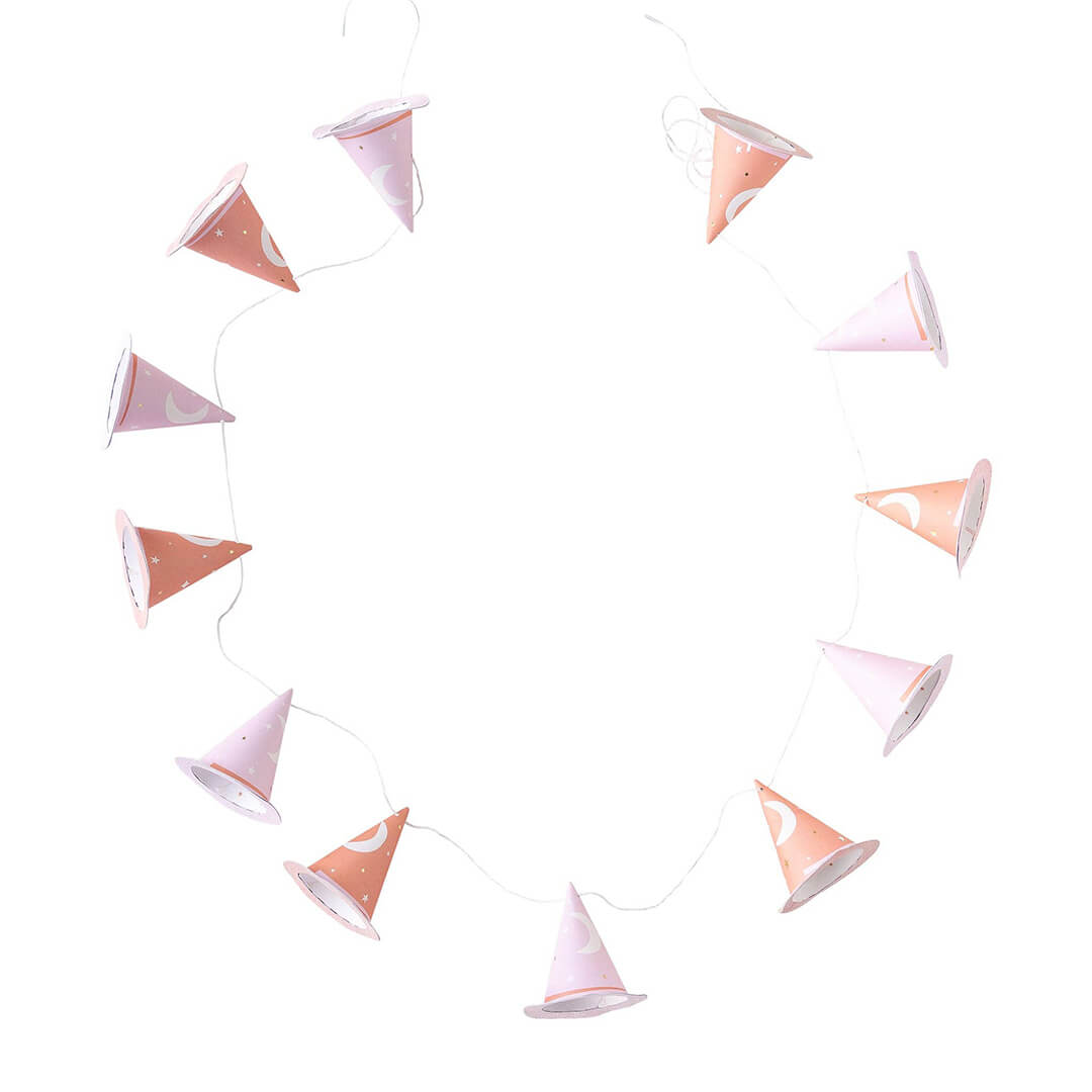 Pink & Peach Witch Hat Banner - bubblegum market