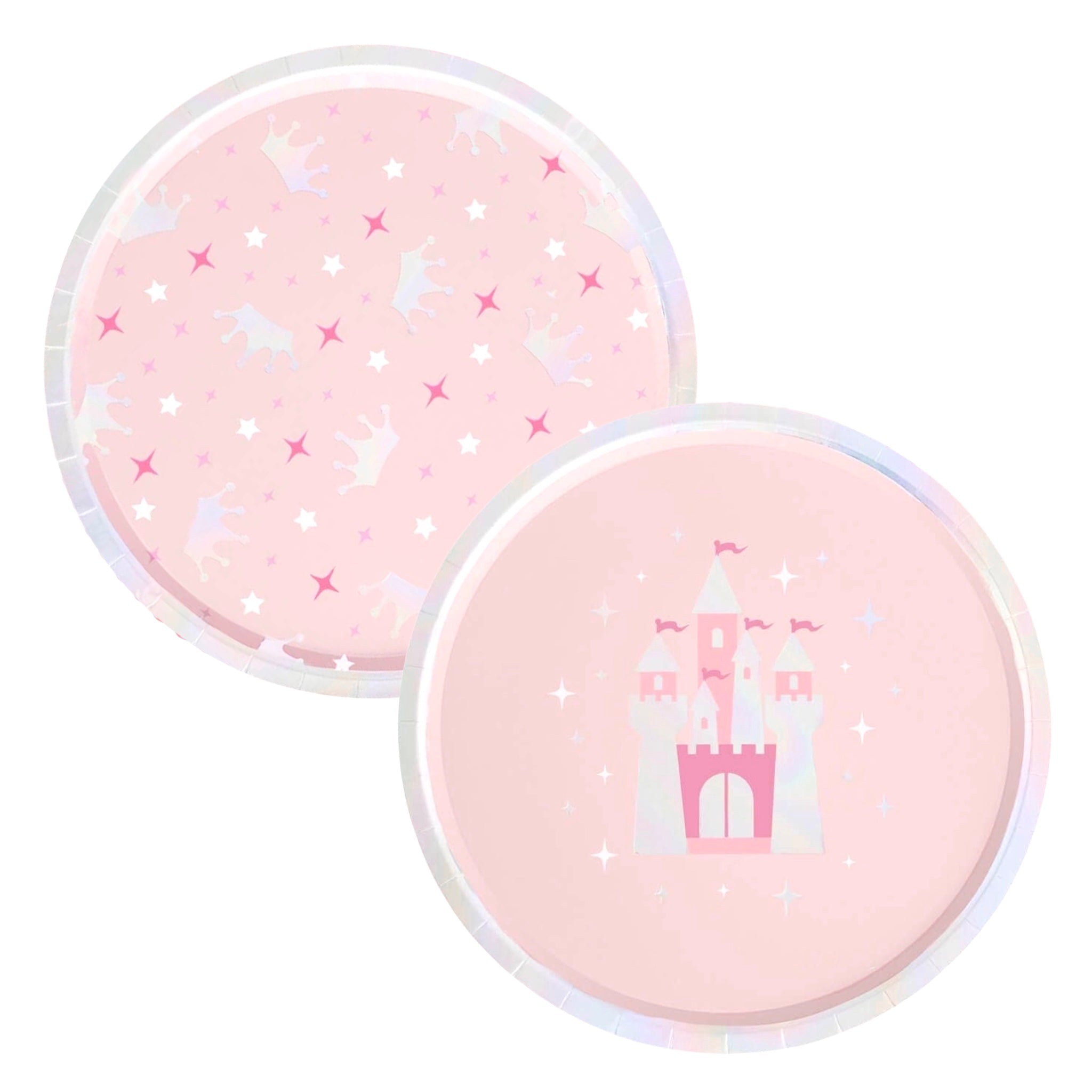 Pink Princess Paper Plates 9" (24ct) - bubblegum market
