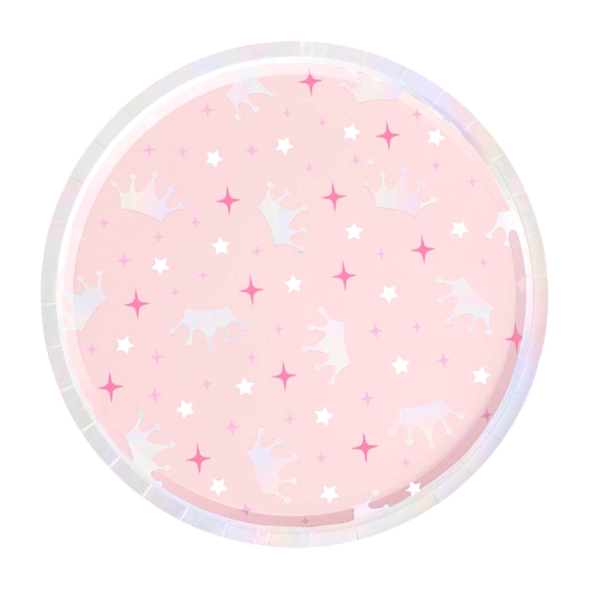 Pink Princess Paper Plates 9" (24ct) - bubblegum market