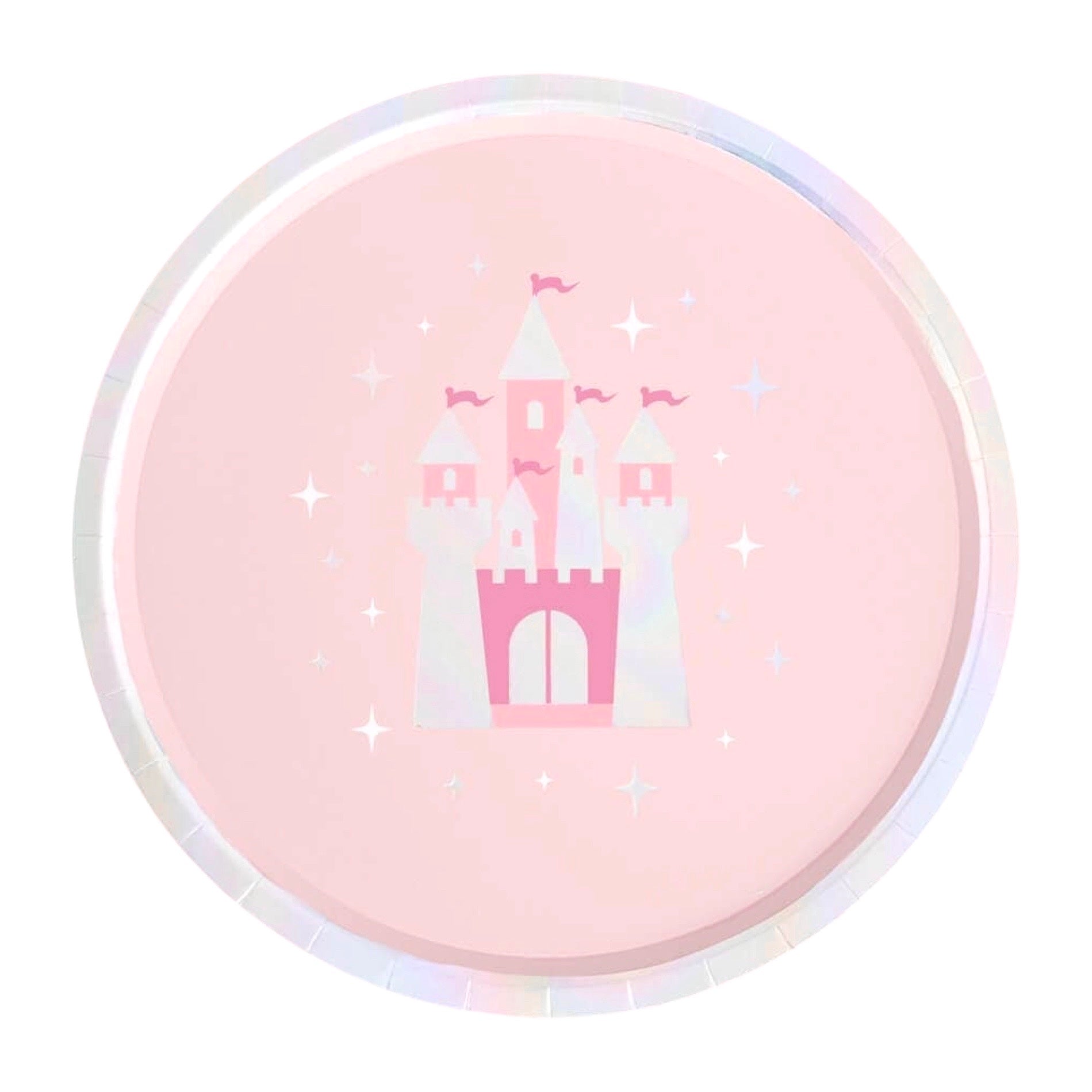 Pink Princess Paper Plates 9" (24ct) - bubblegum market