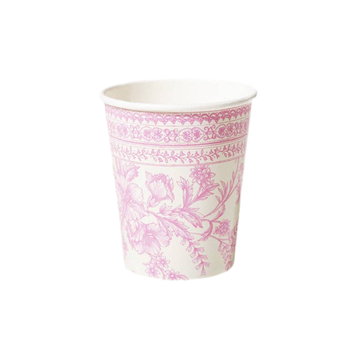 Pink Toile Cups - bubblegum market