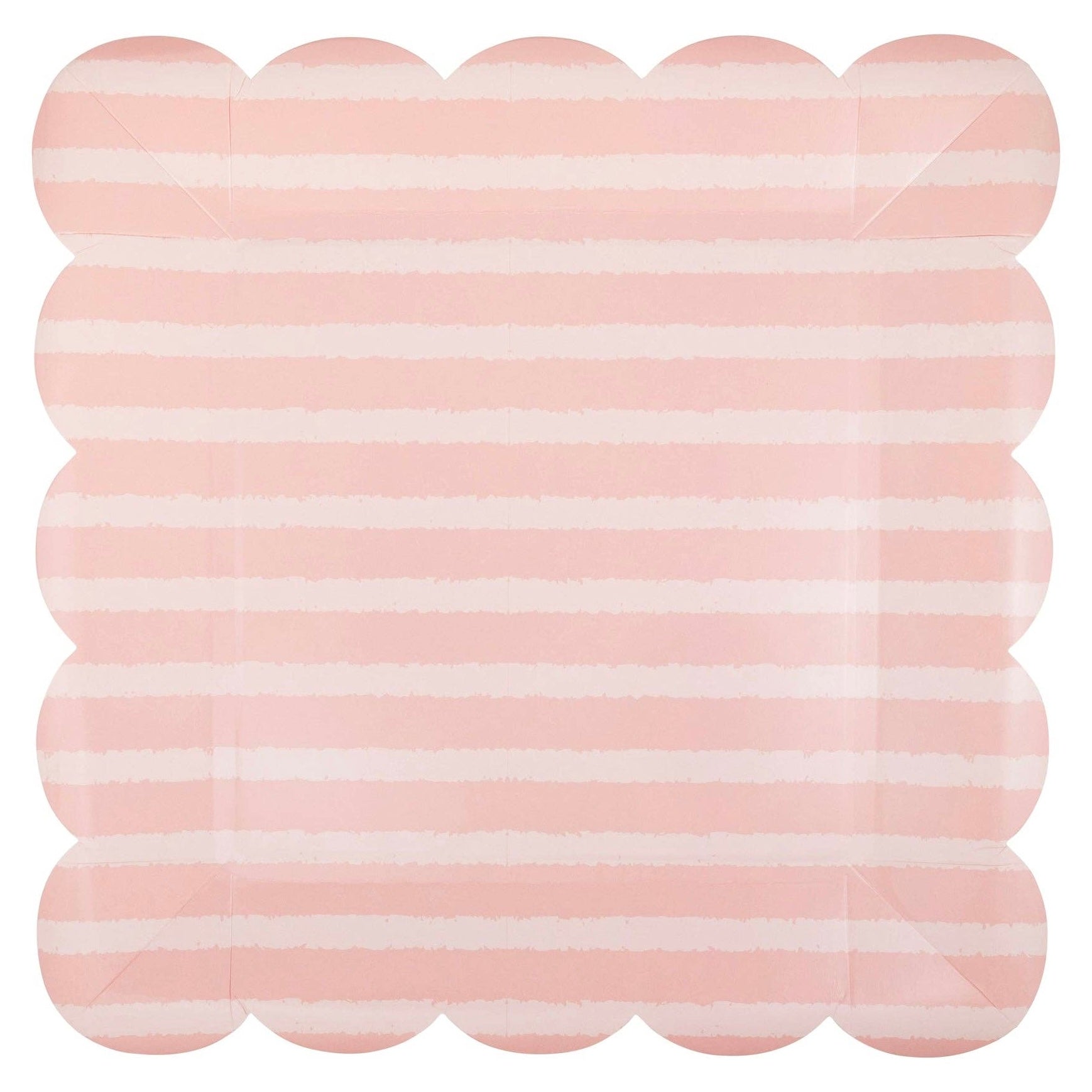 Pink Tonal Striped Plates 10" - bubblegum market