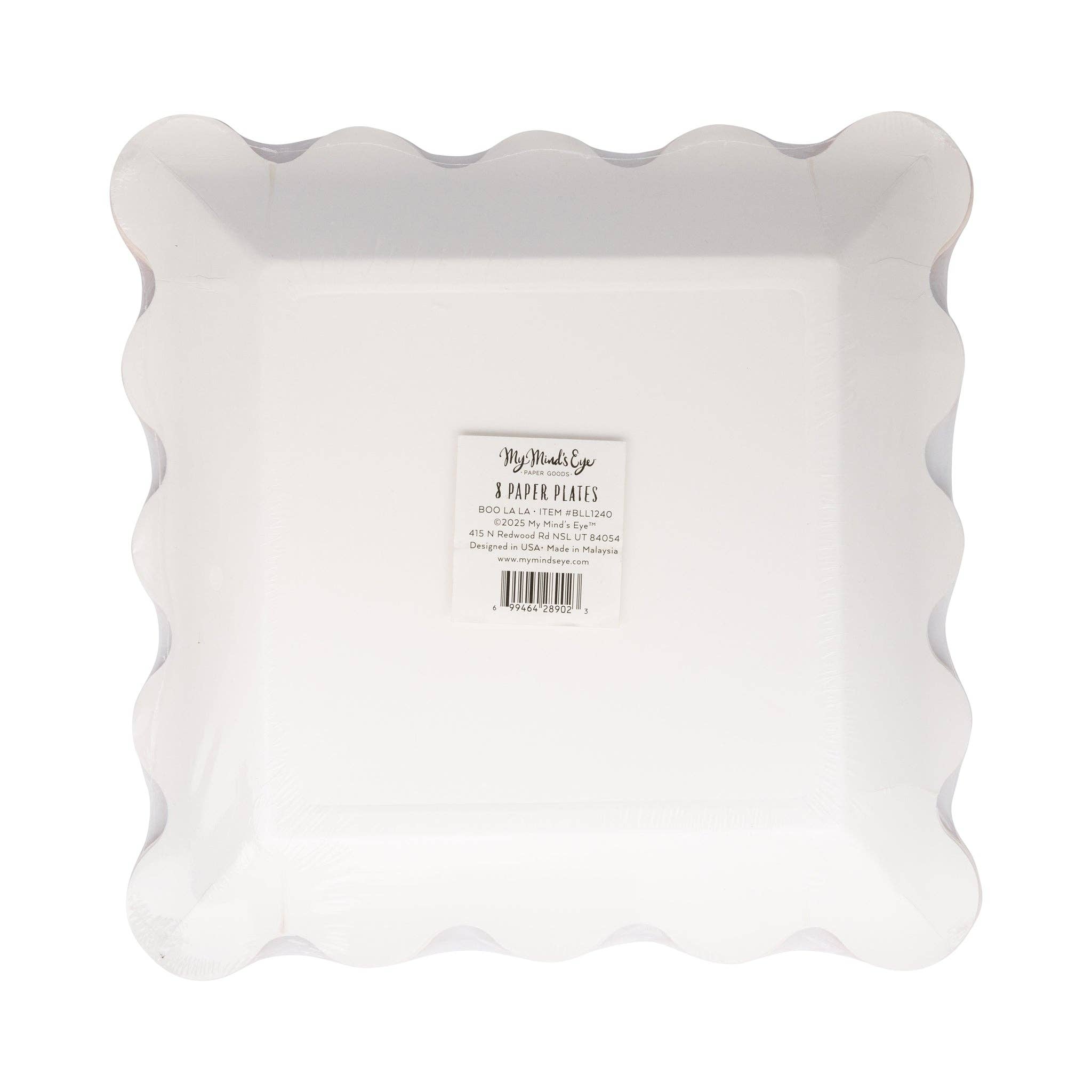 Pink with Black Stars Paper Plates 9" - bubblegum market