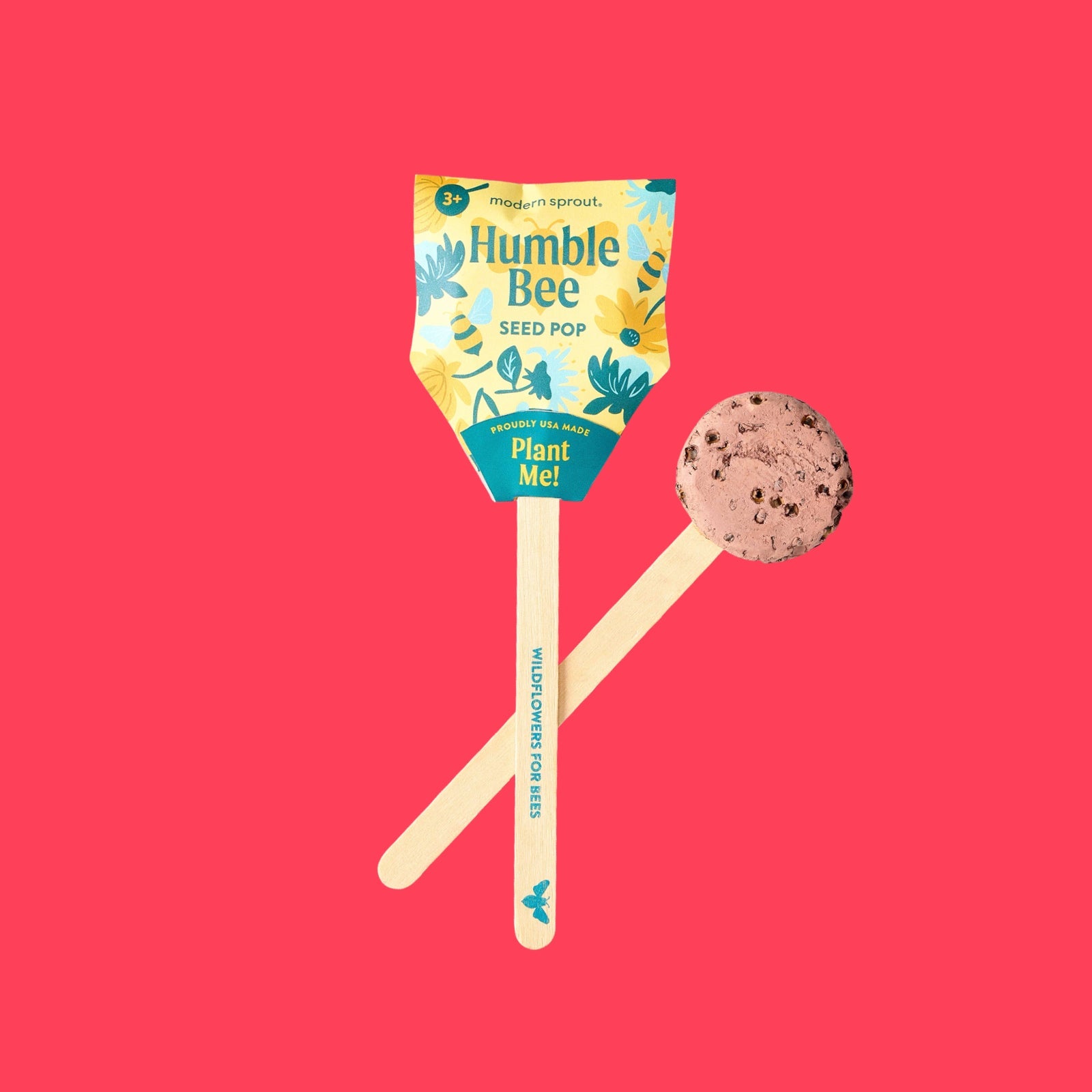 Pollinator Seed Pop: Humble Bee - bubblegum market