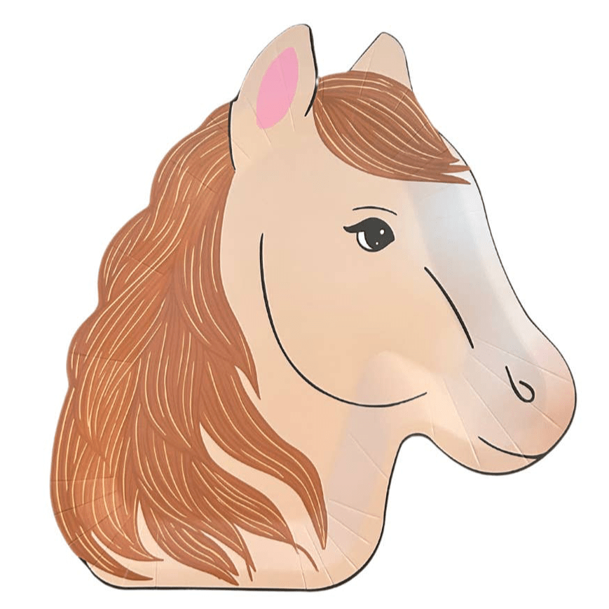 Pony Tales Paper Party Dinner Plates 11" - bubblegum market