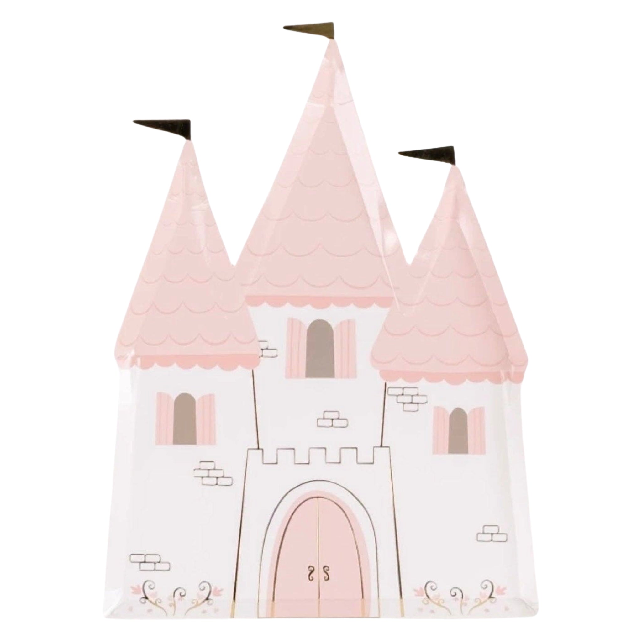 Princess Castle Paper Plates 9.5" - bubblegum market