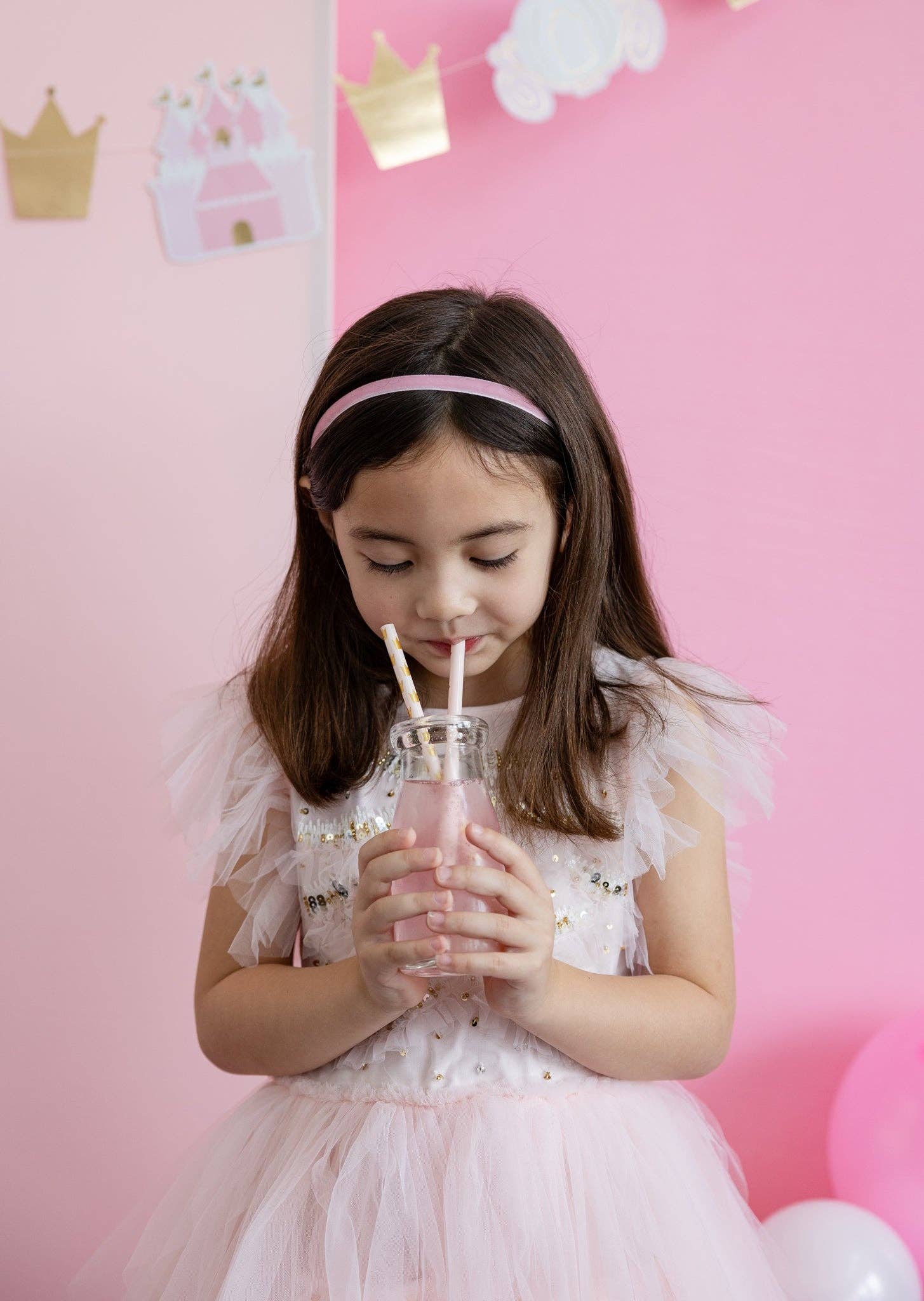 Princess Crown Reusable Straws - bubblegum market