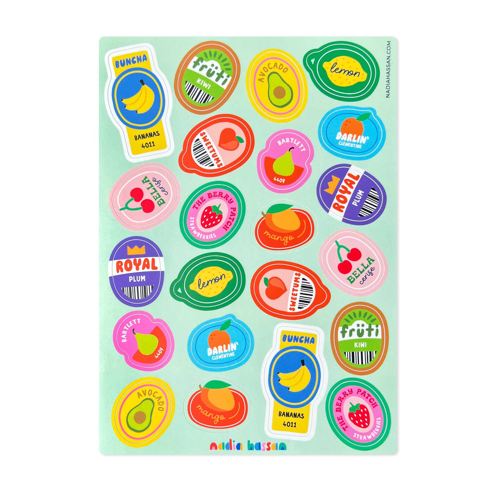Produce Vinyl Sticker Sheet - bubblegum market
