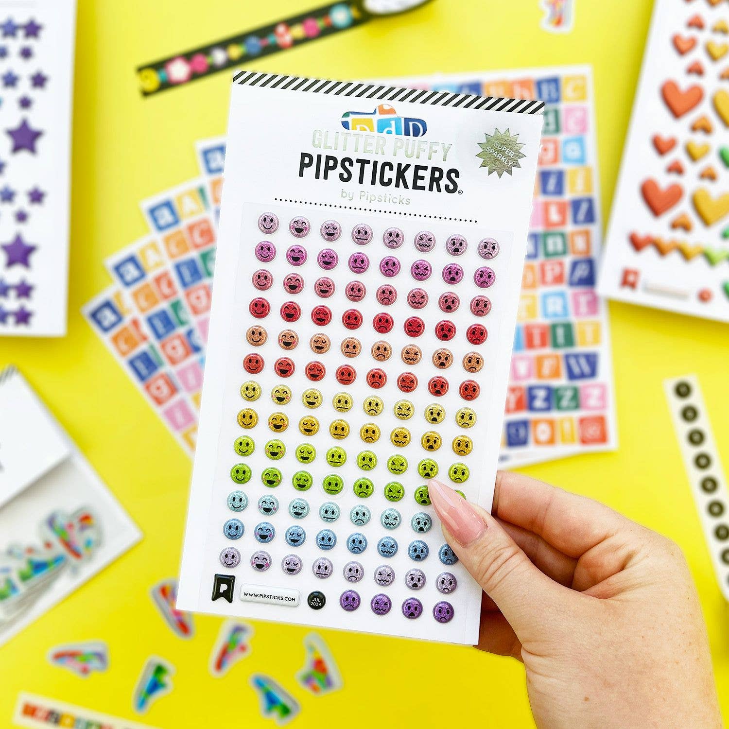 Puffy Emoji Rainbow Stickers - bubblegum market