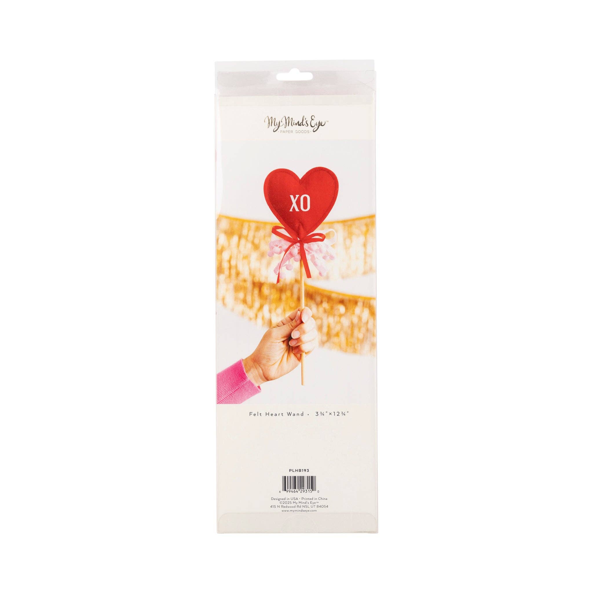 Puffy Felt Heart Wand - bubblegum market