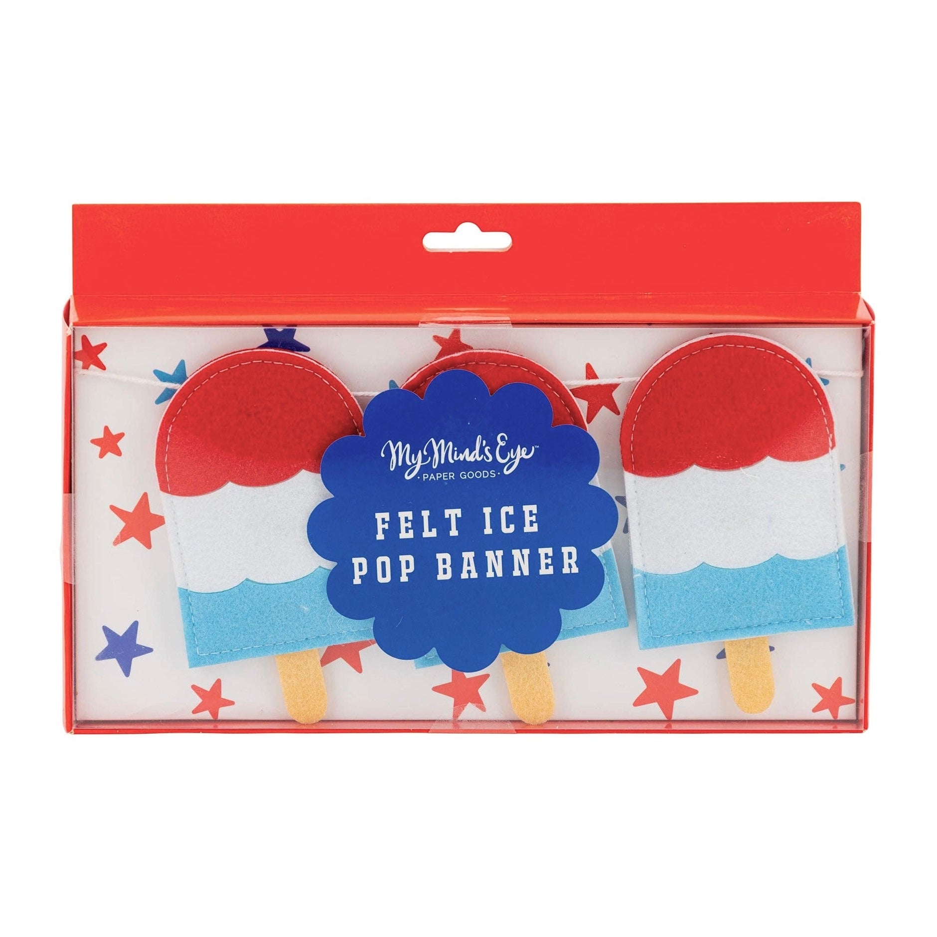 Puffy Popsicle Felt Banner - bubblegum market