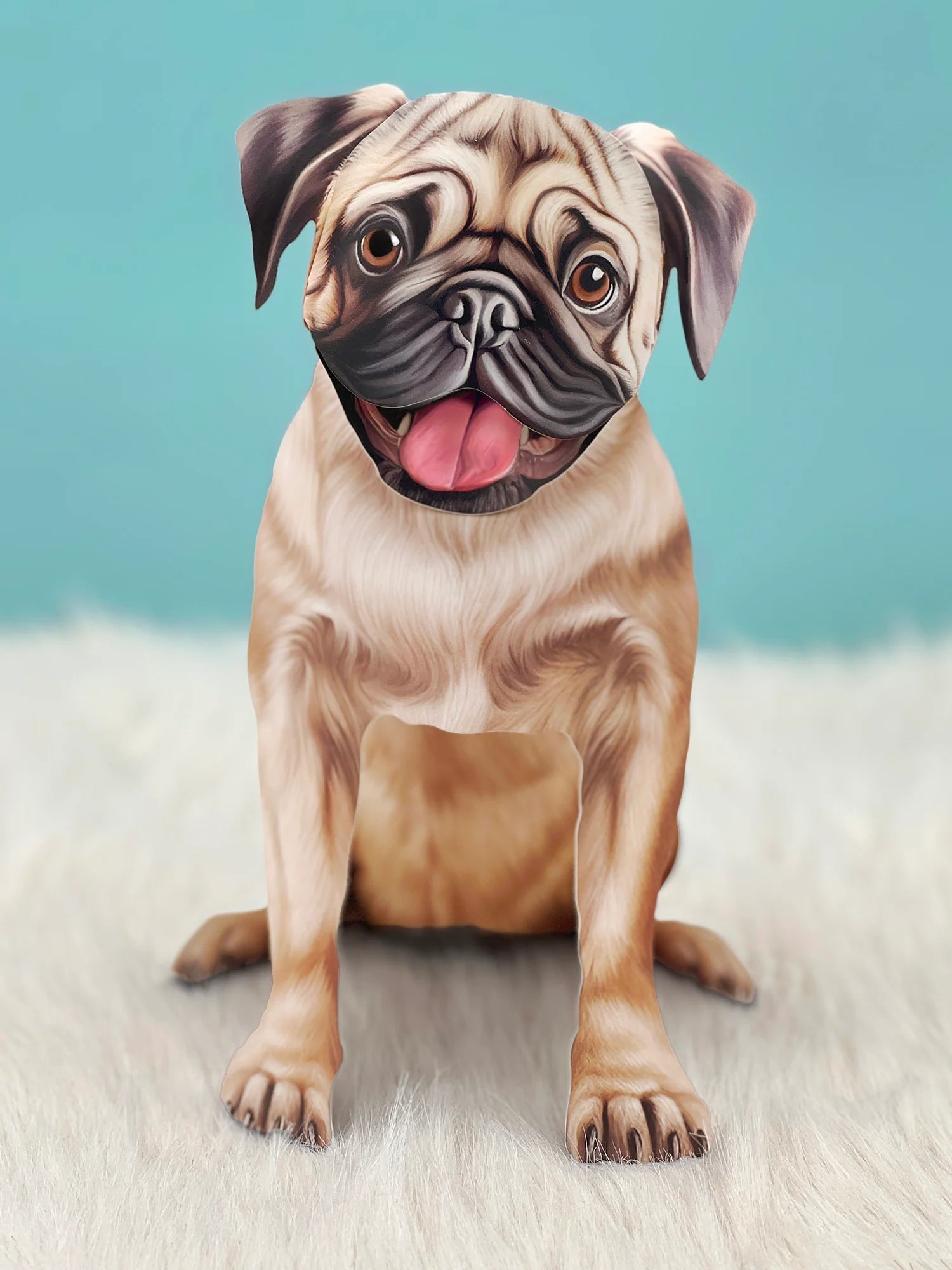 Pug Pop - Up Pet Card - bubblegum market
