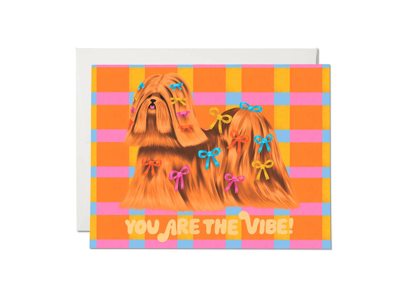 Puppy Vibe Friendship Greeting Card - bubblegum market