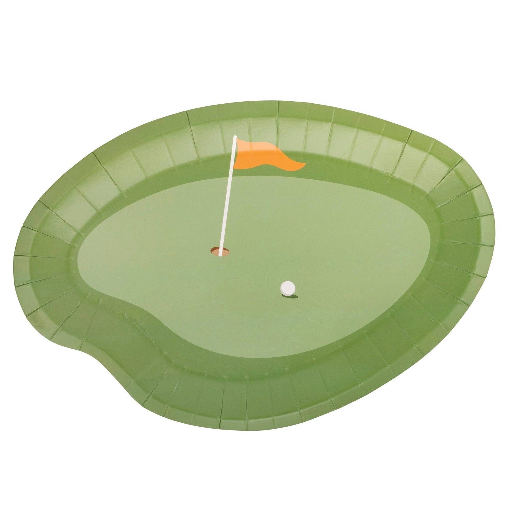 Putting Green Paper Plates 11" - bubblegum market