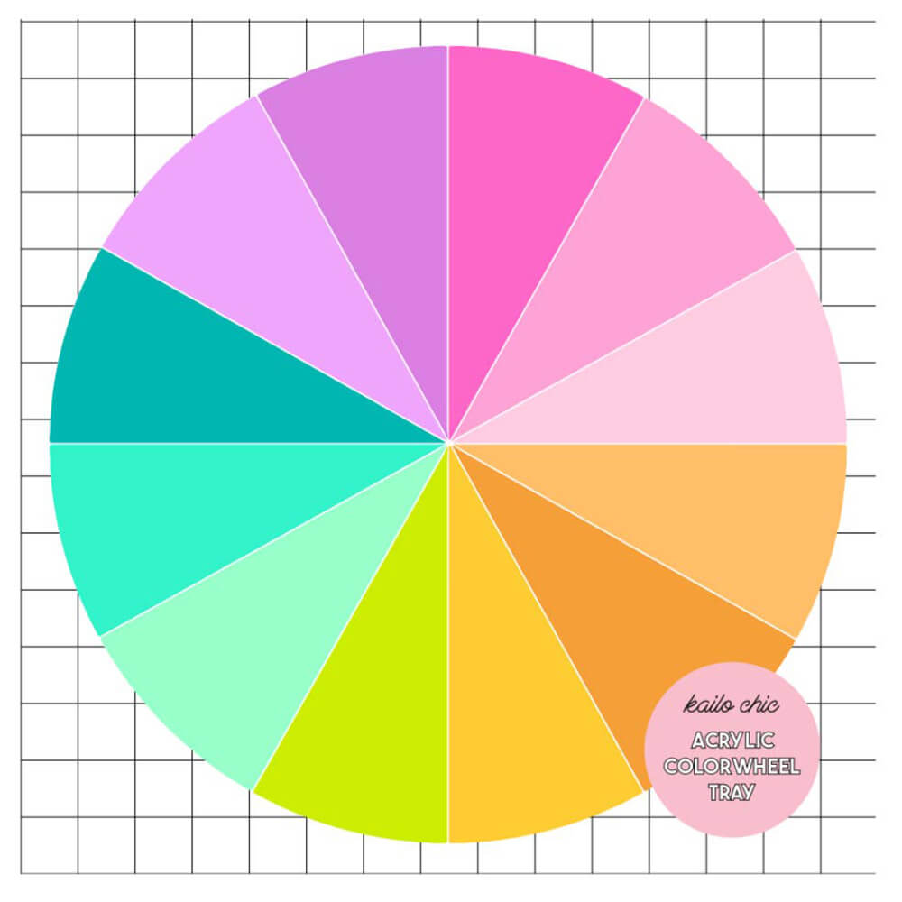 Rainbow Color Wheel Acrylic Serving Board - bubblegum market