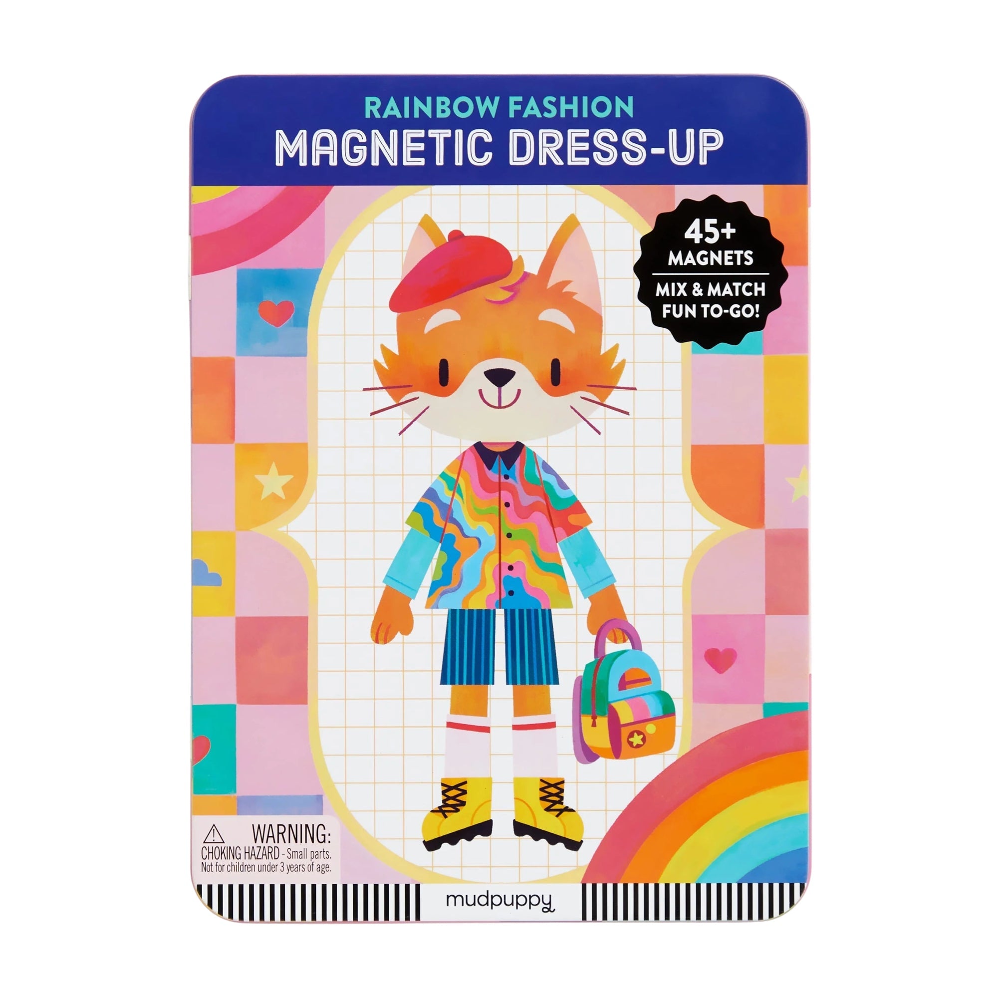 Rainbow Fashion Magnetic Dress - Up Set features - bubblegum market